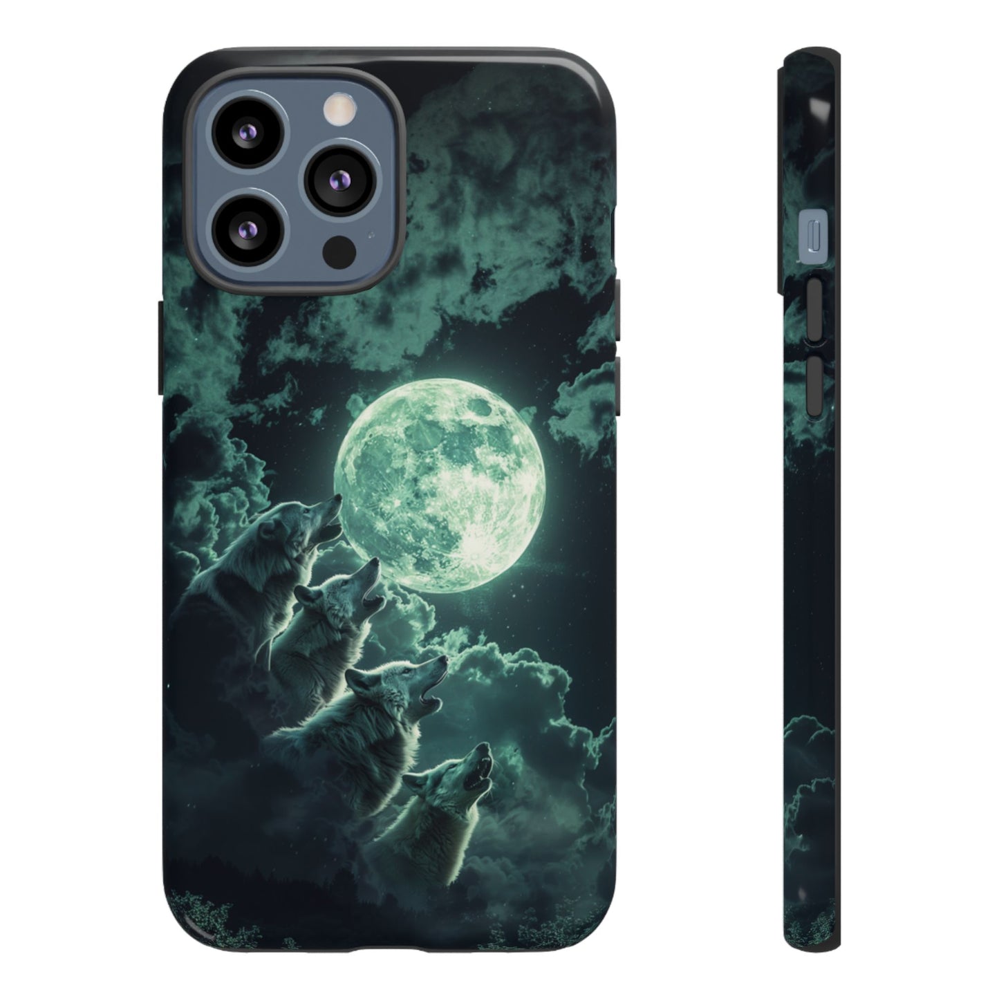 Moonlit Wolf Chorus - Tough iPhone Case