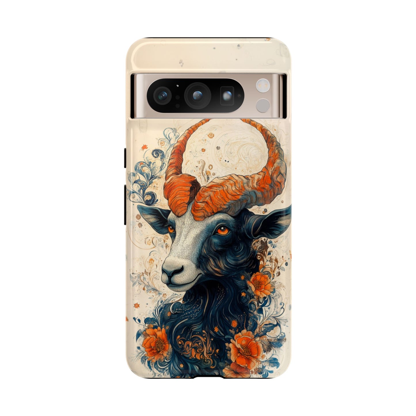 Capricorn Zodiac Artistic Floral Phone Case – iPhone, Google Pixel, Samsung Galaxy