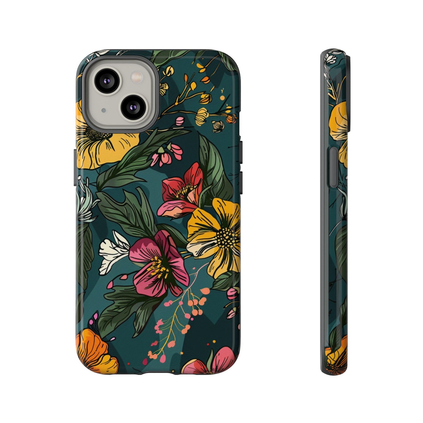 Vintage Floral Bloom – Tough iPhone Case