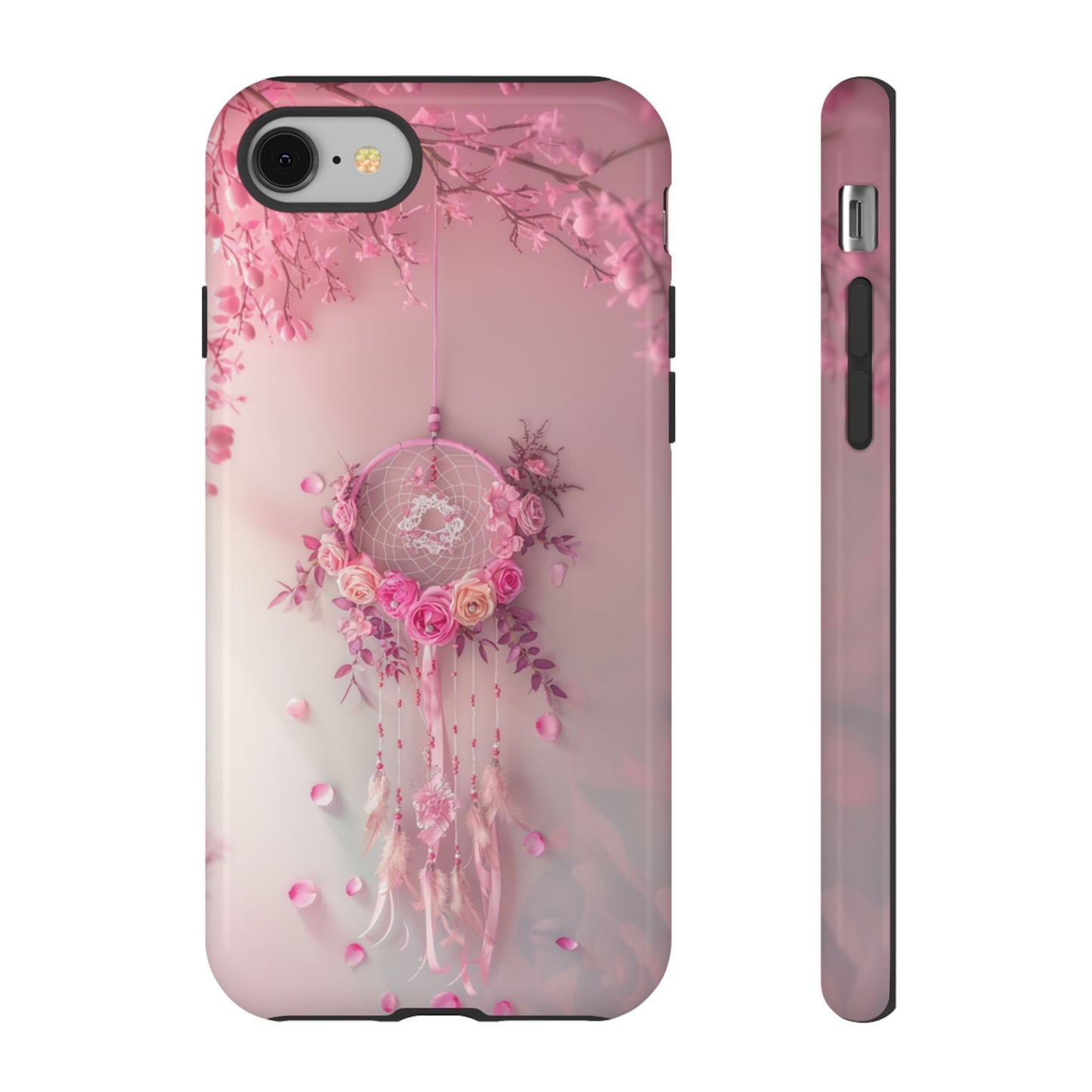 Pink Rose Dreamcatcher - Tough iPhone Case