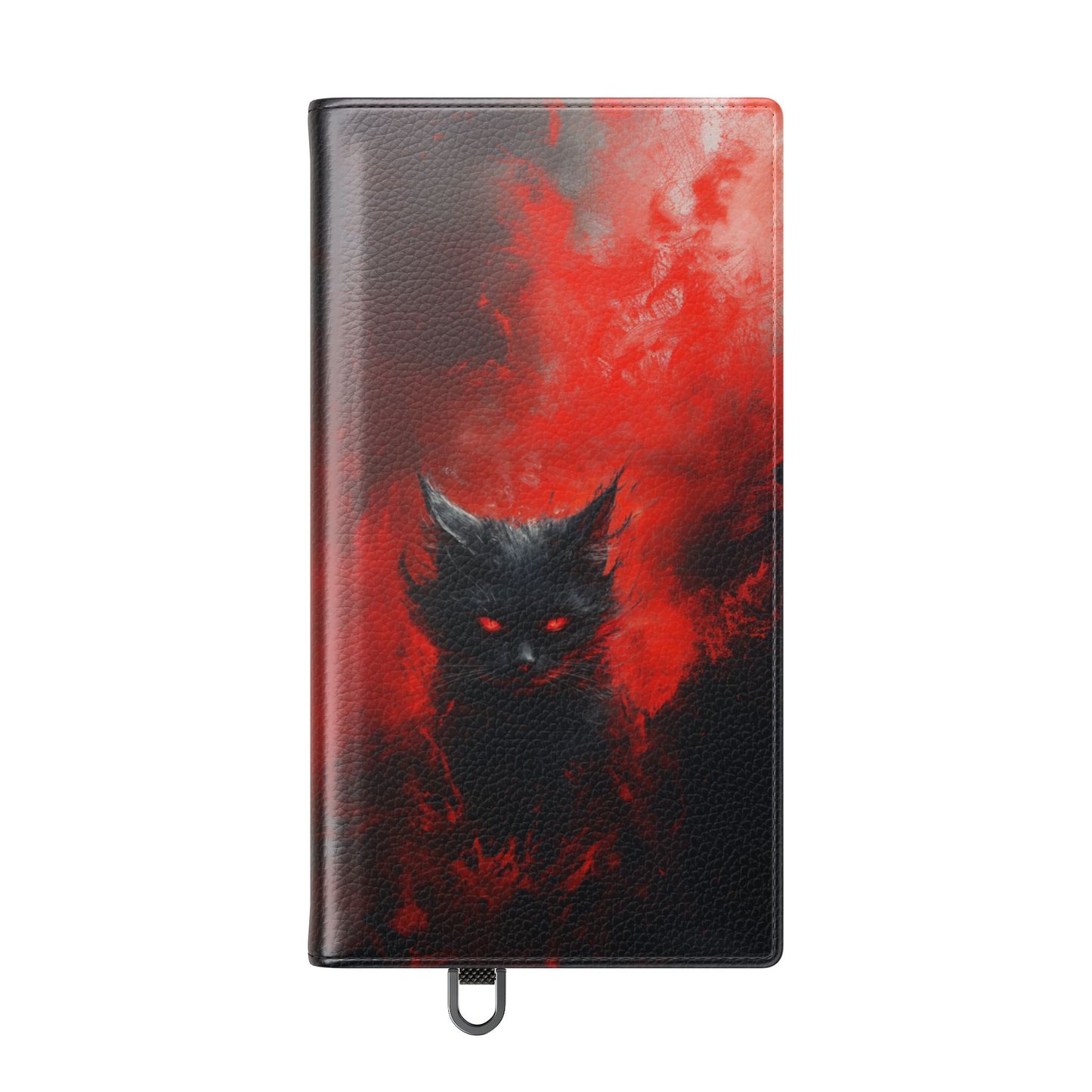 Fire Demon Black Cat - Wallet Flip Case