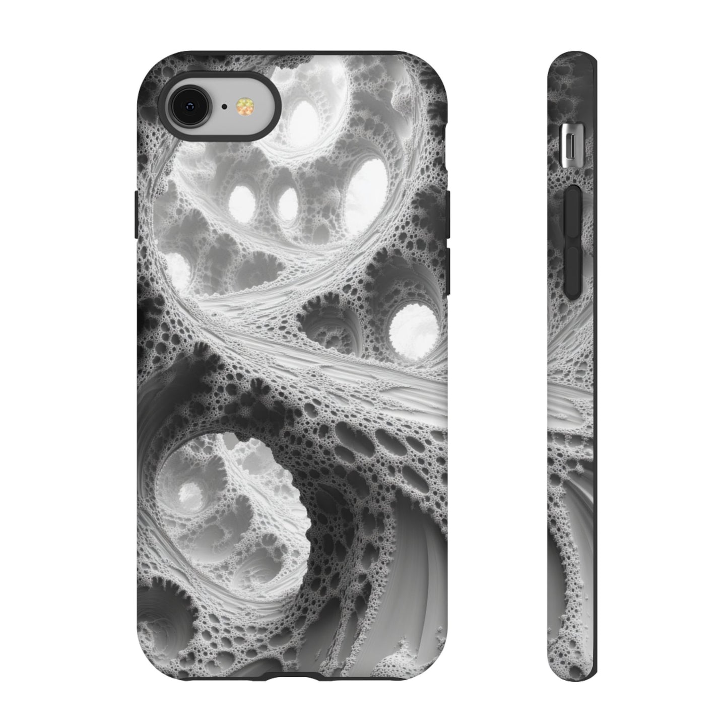 Monochrome Fractal – Tough iPhone Case