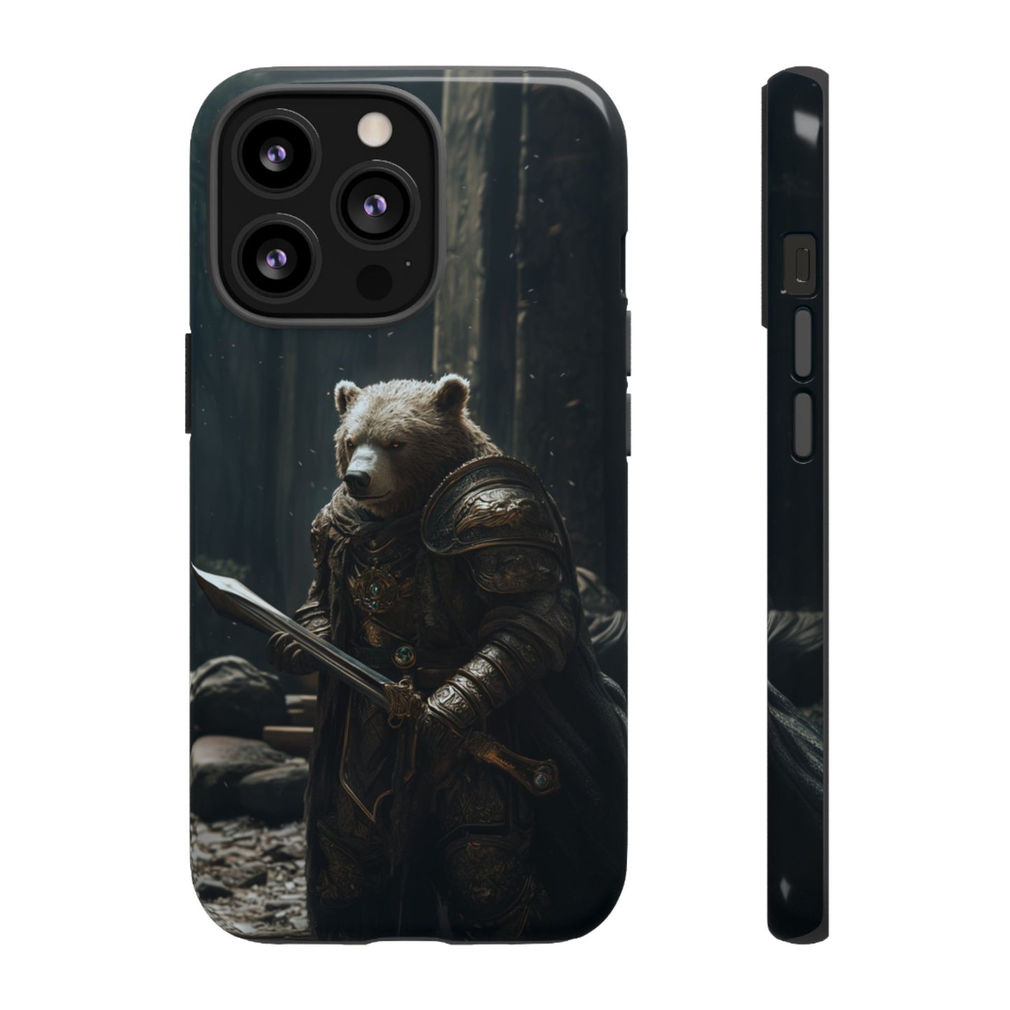 Medieval Bear Warrior Knight - Tough iPhone Case