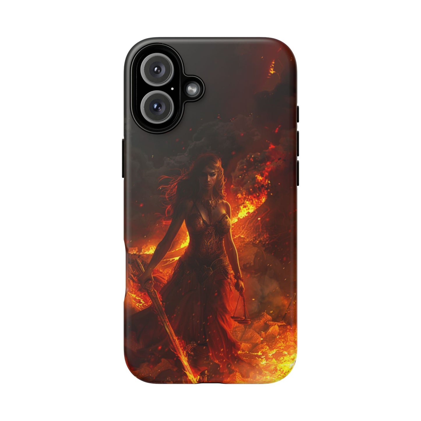 Fiery Goddess Nemesis Phone Case - iPhone, Google Pixel, Samsung Galaxy