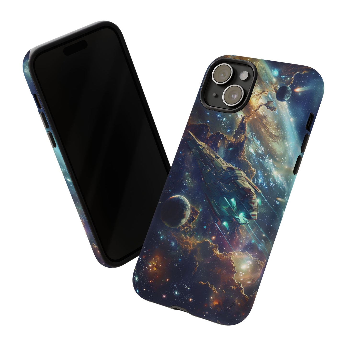 Galactic Voyage: Futuristic Spaceship - iPhone, Google Pixel, Samsung Galaxy