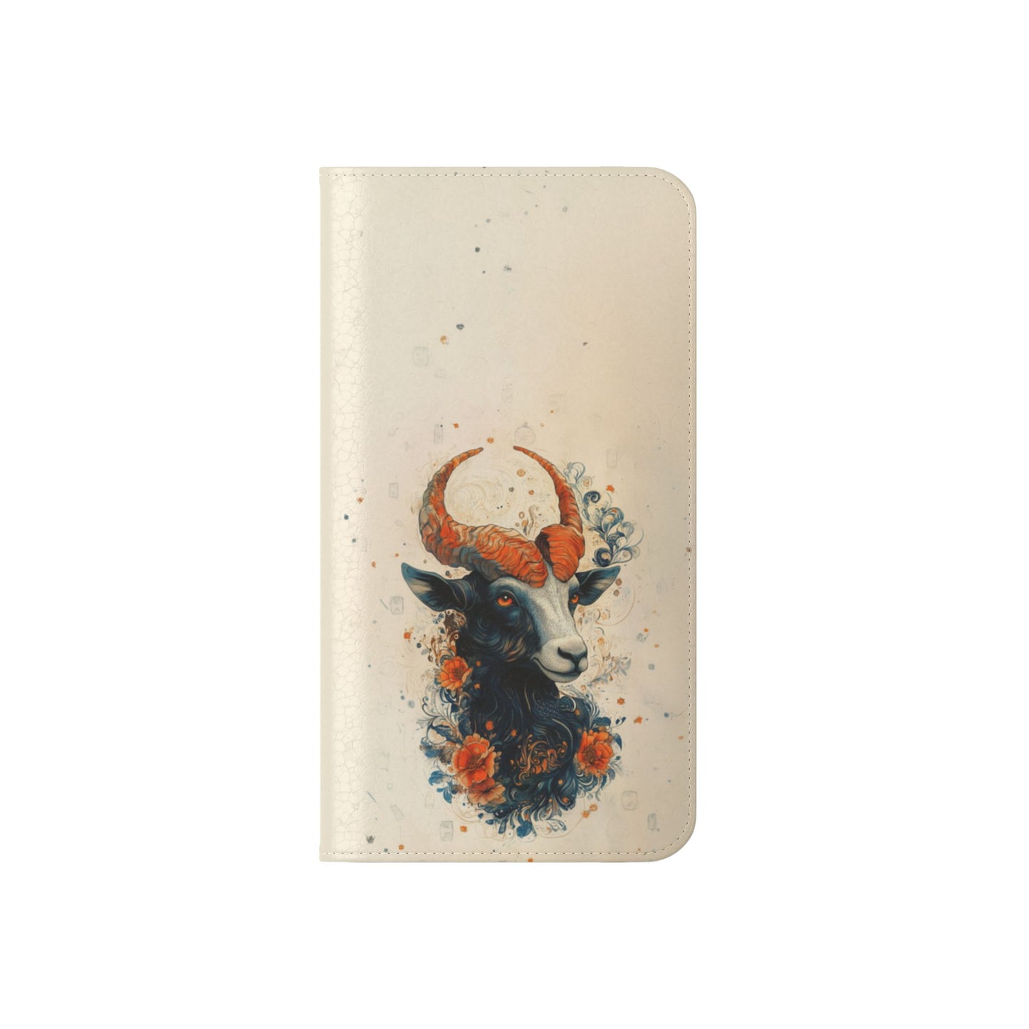 Capricorn Celestial Goat - Wallet Flip Case