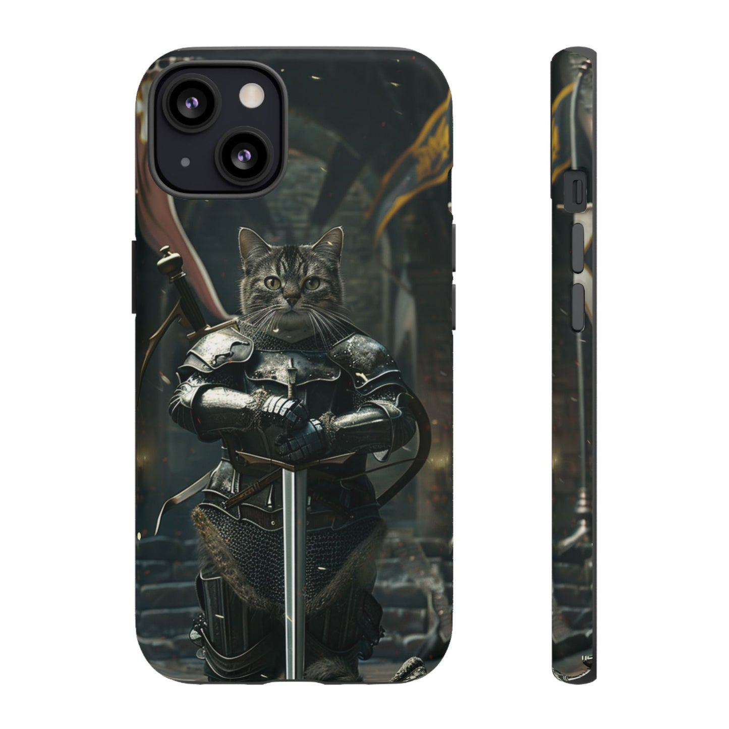 Knight Cat in Armor - iPhone, Google Pixel, Samsung Galaxy