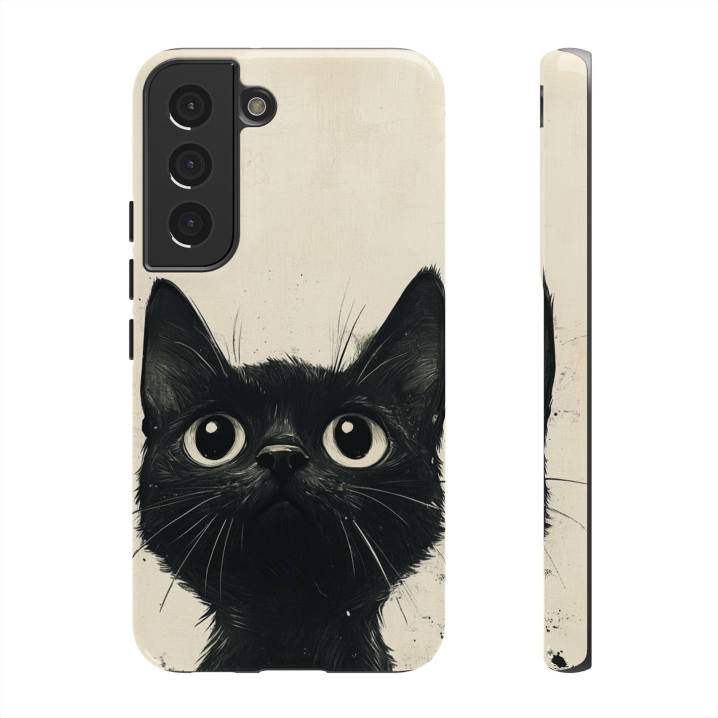 Black Cat Ink Sketch - Tough Samsung Galaxy Case