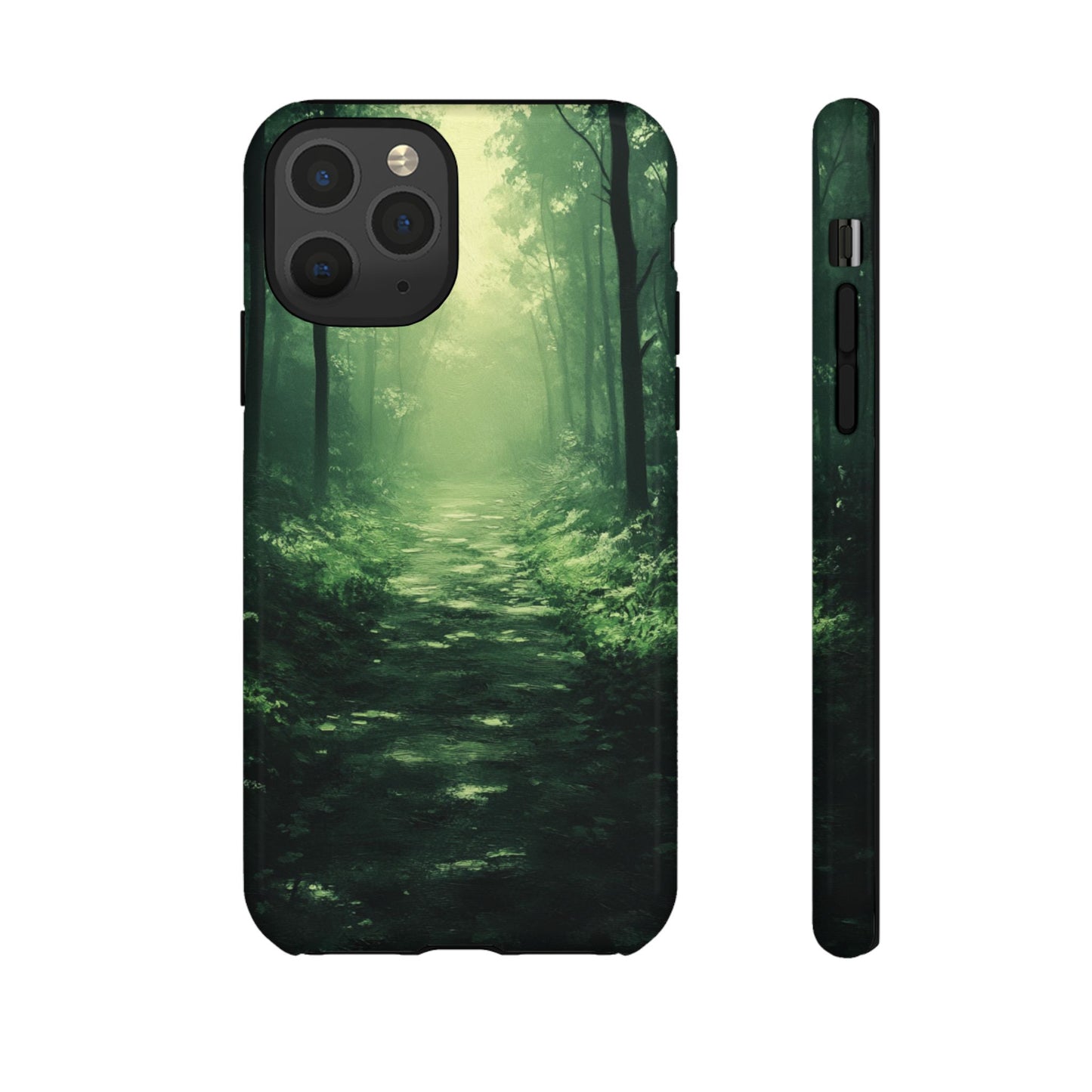 Emerald Mist Forest Path - Tough iPhone Case