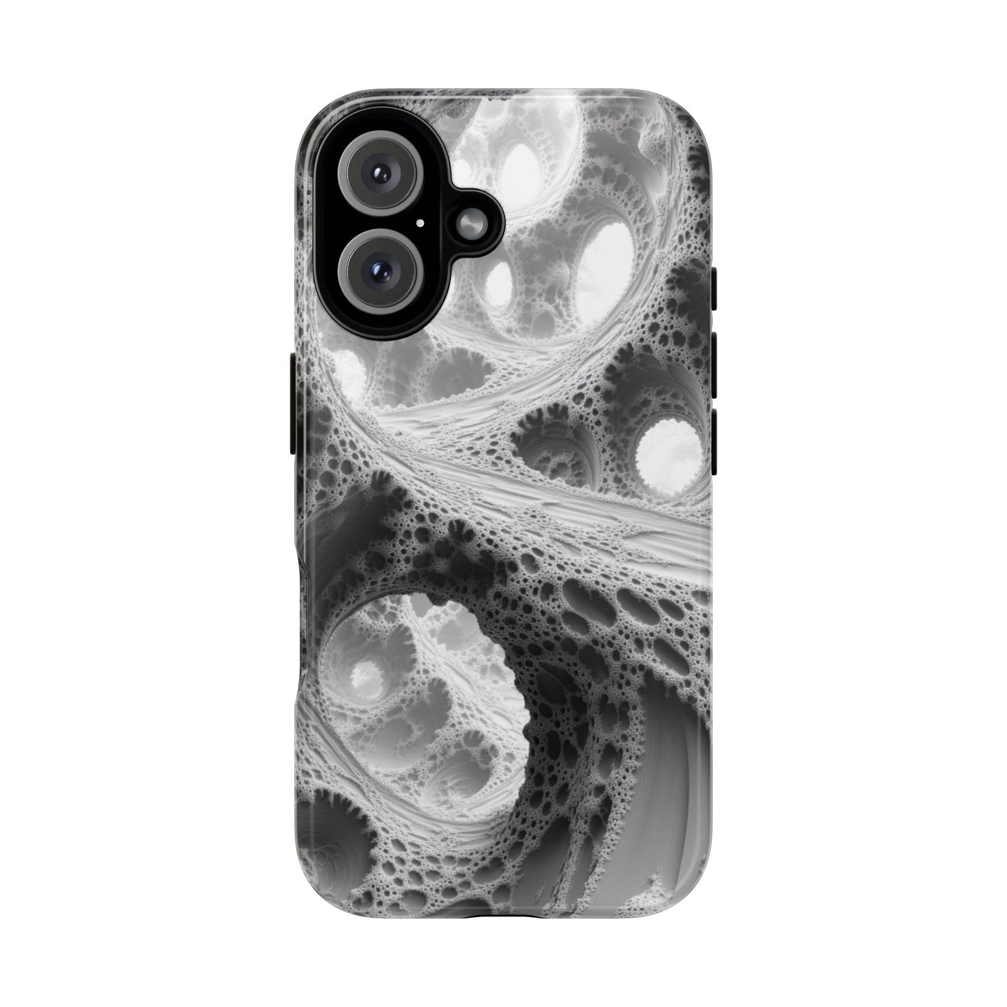 Monochrome Fractal – Tough iPhone Case