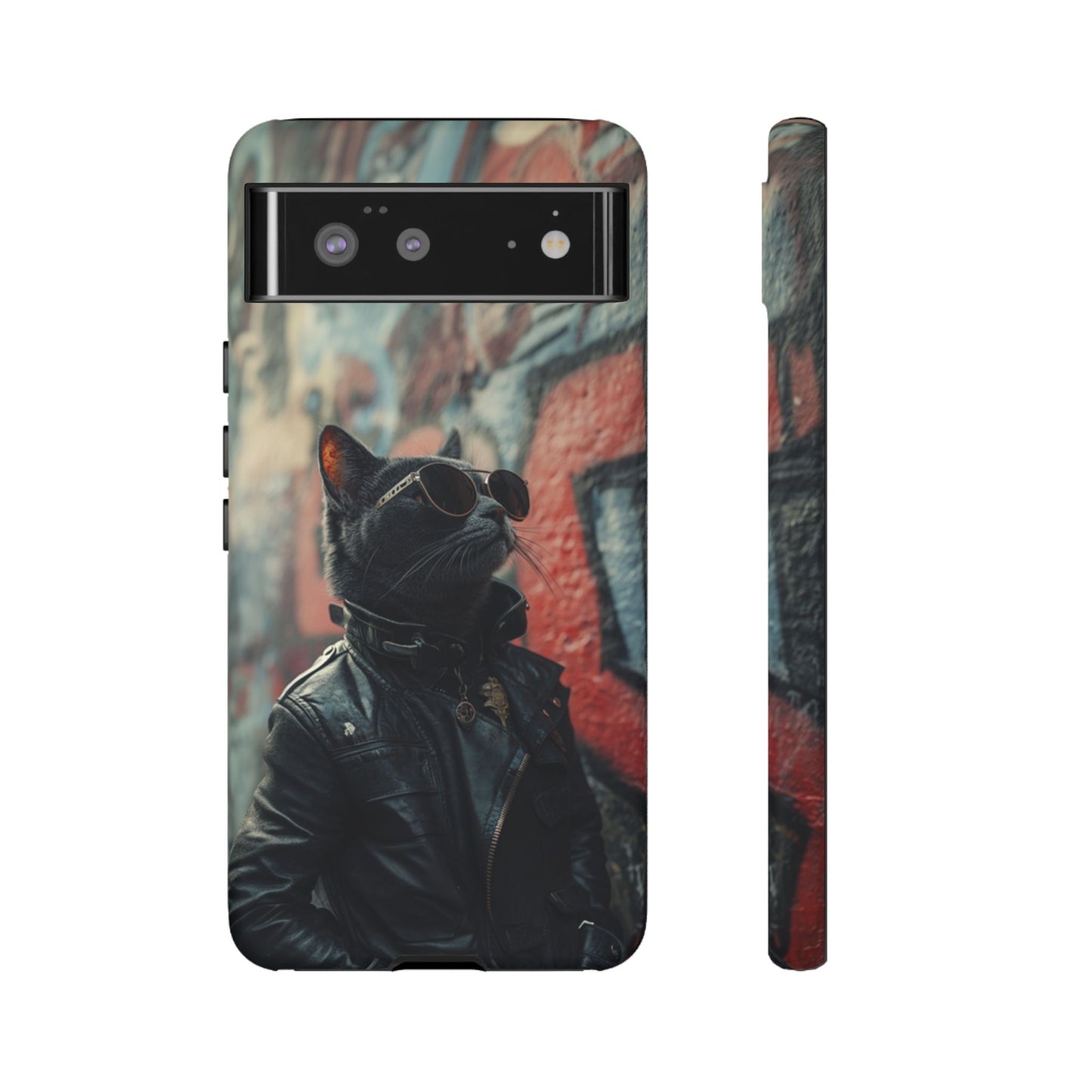 Punk Rock Cat Phone Case – iPhone, Google Pixel, Samsung Galaxy