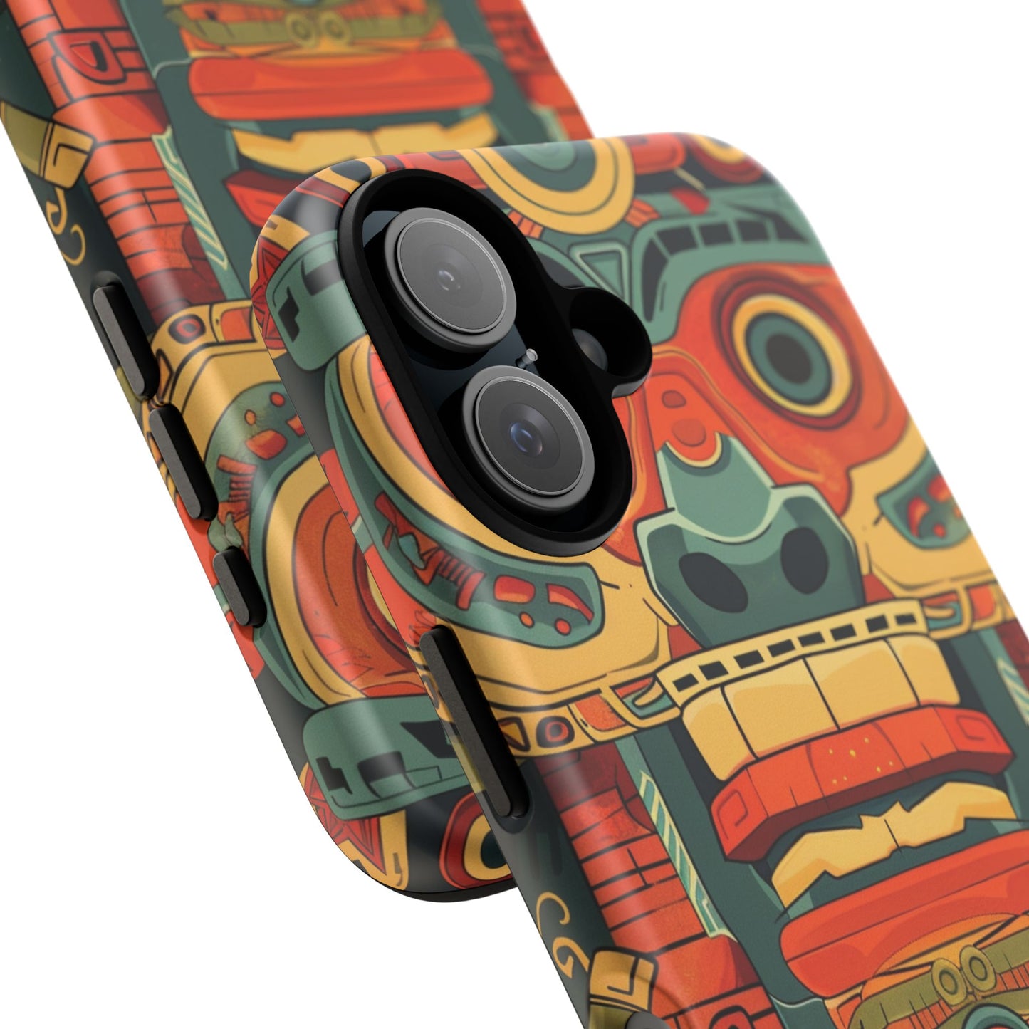 Aztec Totem Mask - Tough iPhone Case