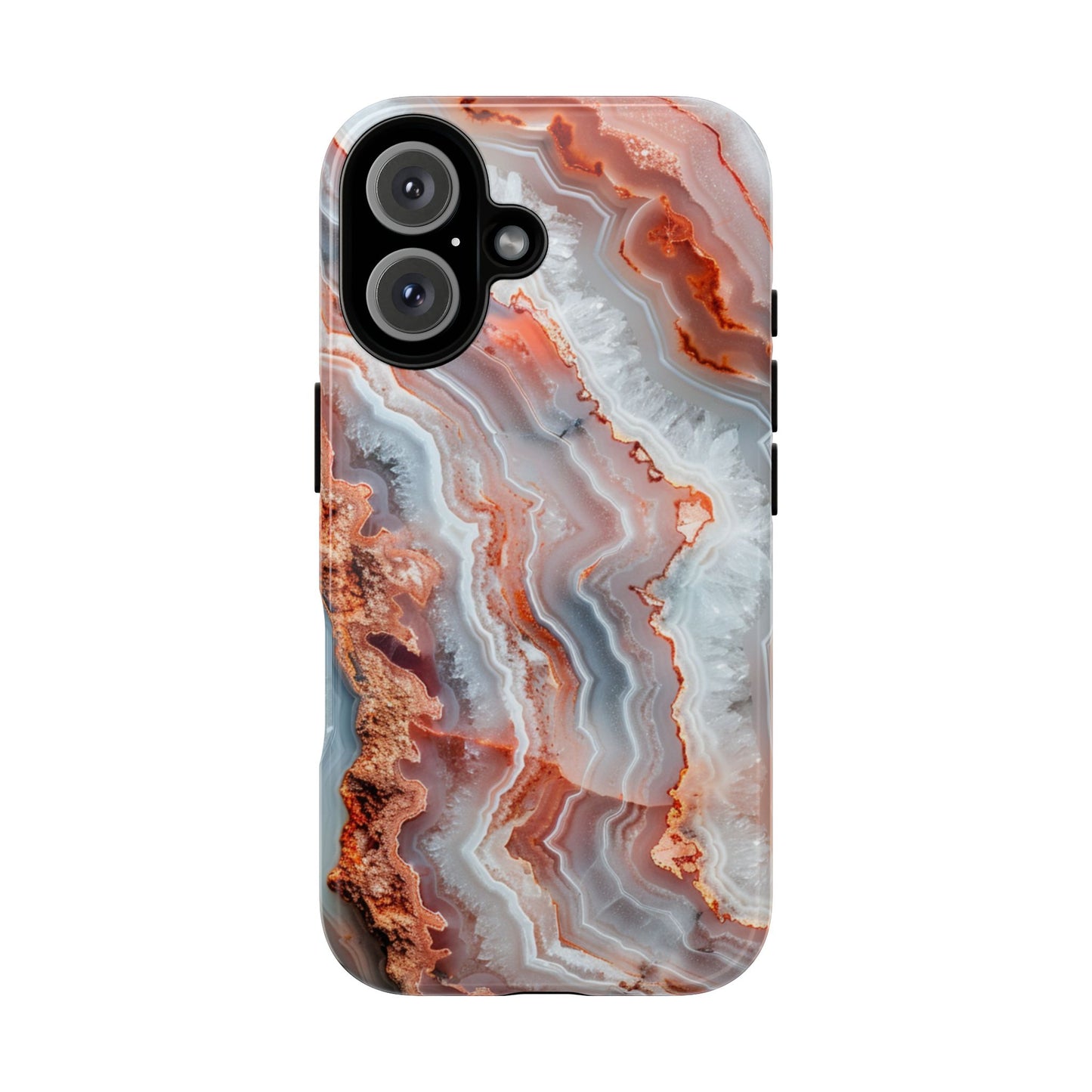 Rose Agate Currents – Tough iPhone Case