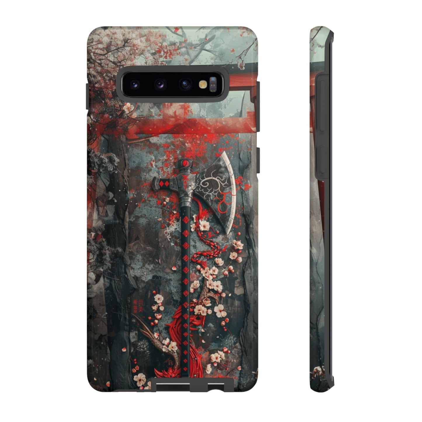Sakura Warrior Axe - Tough Samsung Galaxy Case