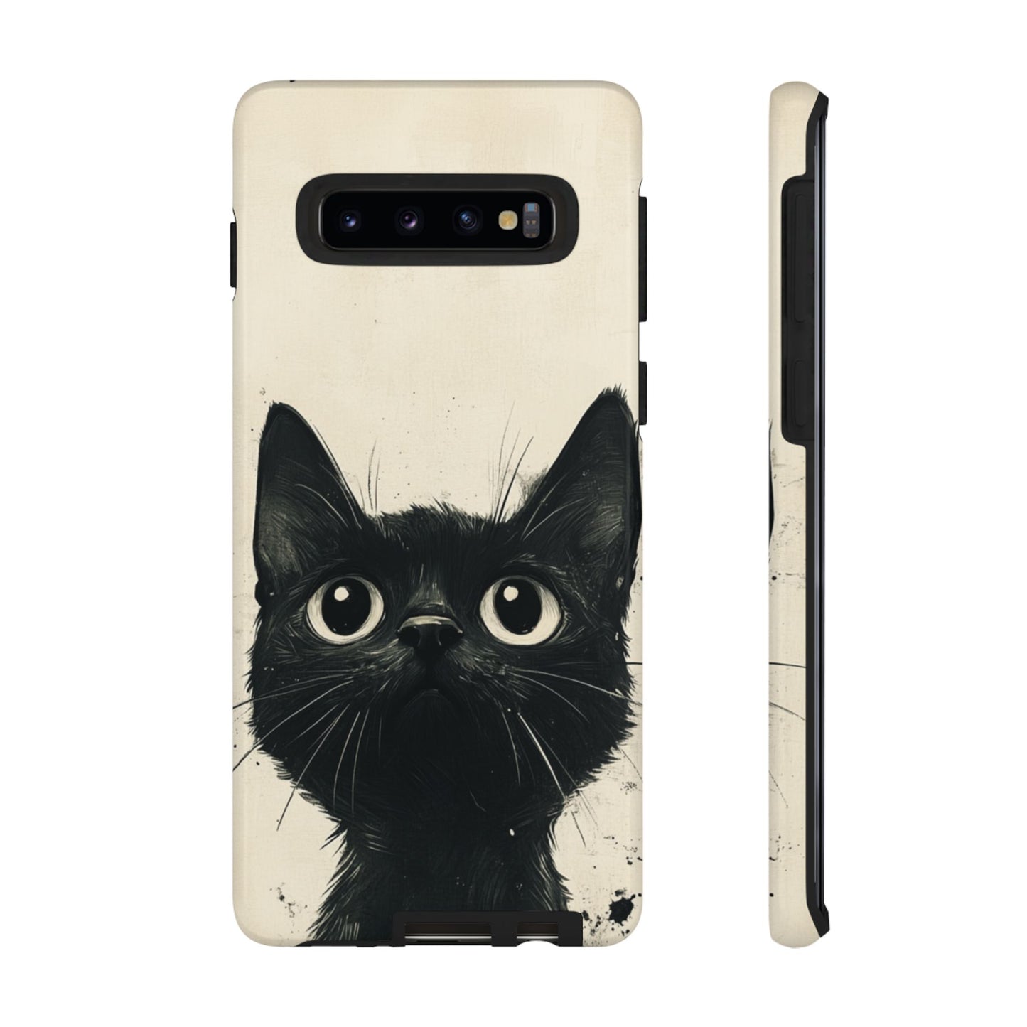 Black Cat Ink Sketch - Tough Samsung Galaxy Case
