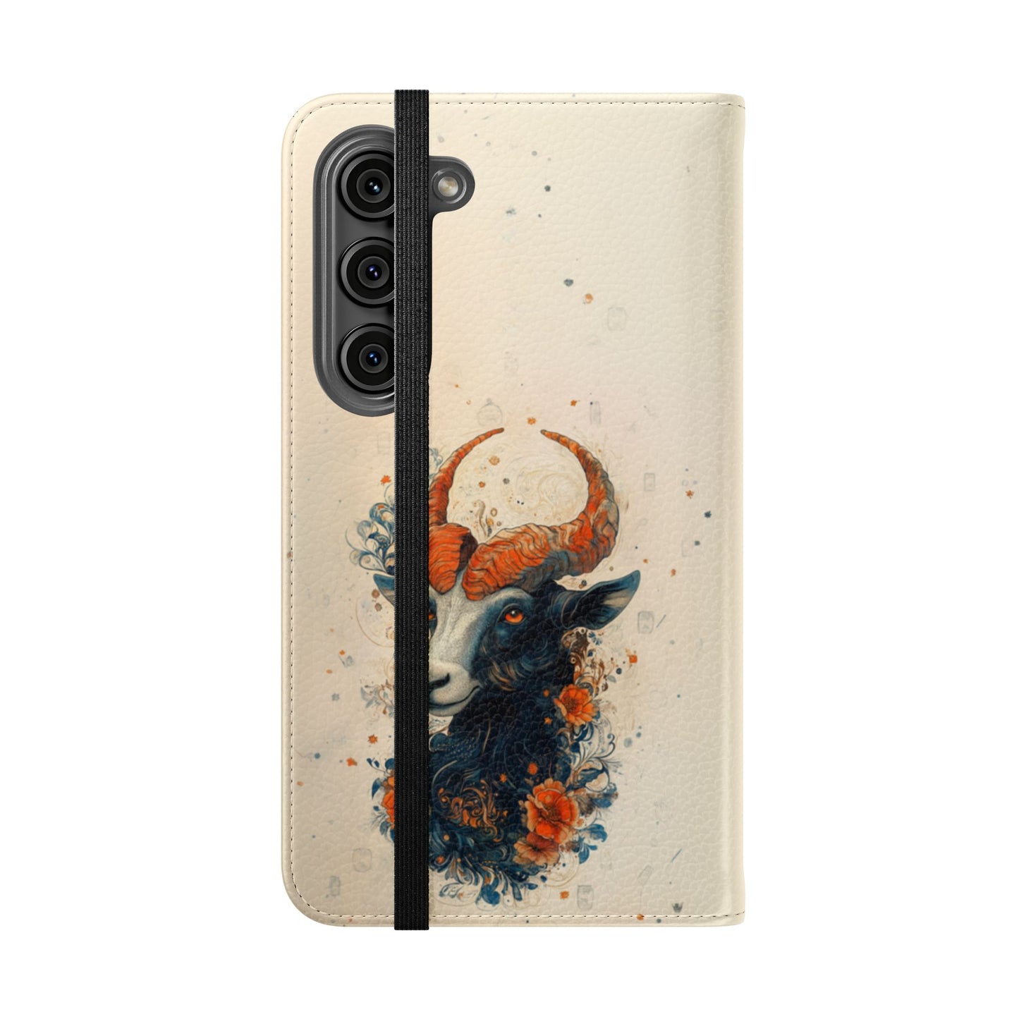 Capricorn Celestial Goat - Wallet Flip Case