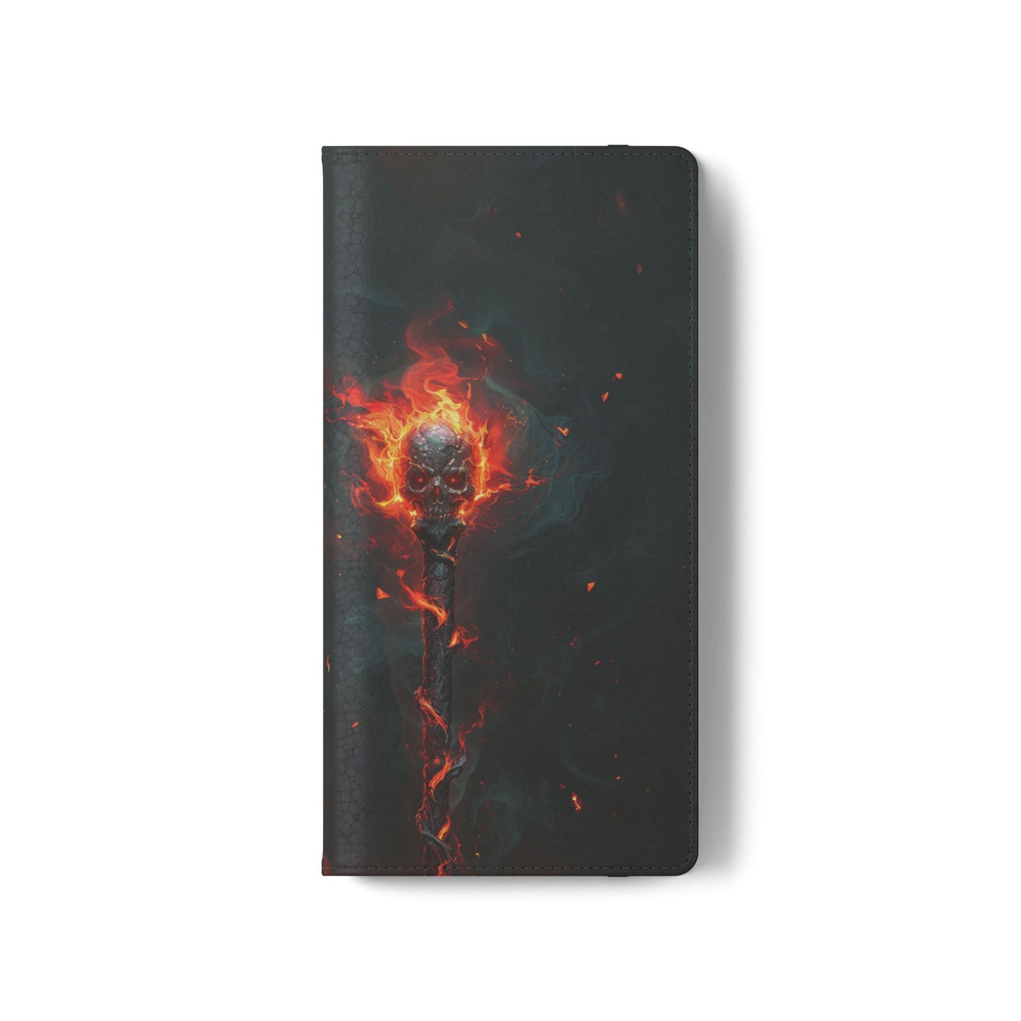 Inferno Skull Staff - Wallet Flip Case