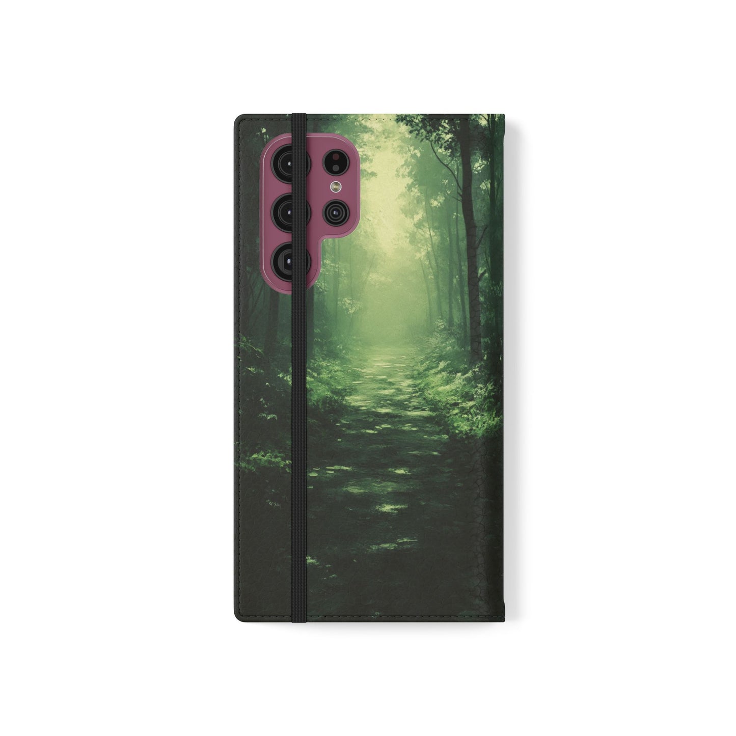Emerald Mist Forest Path - Wallet Flip Case