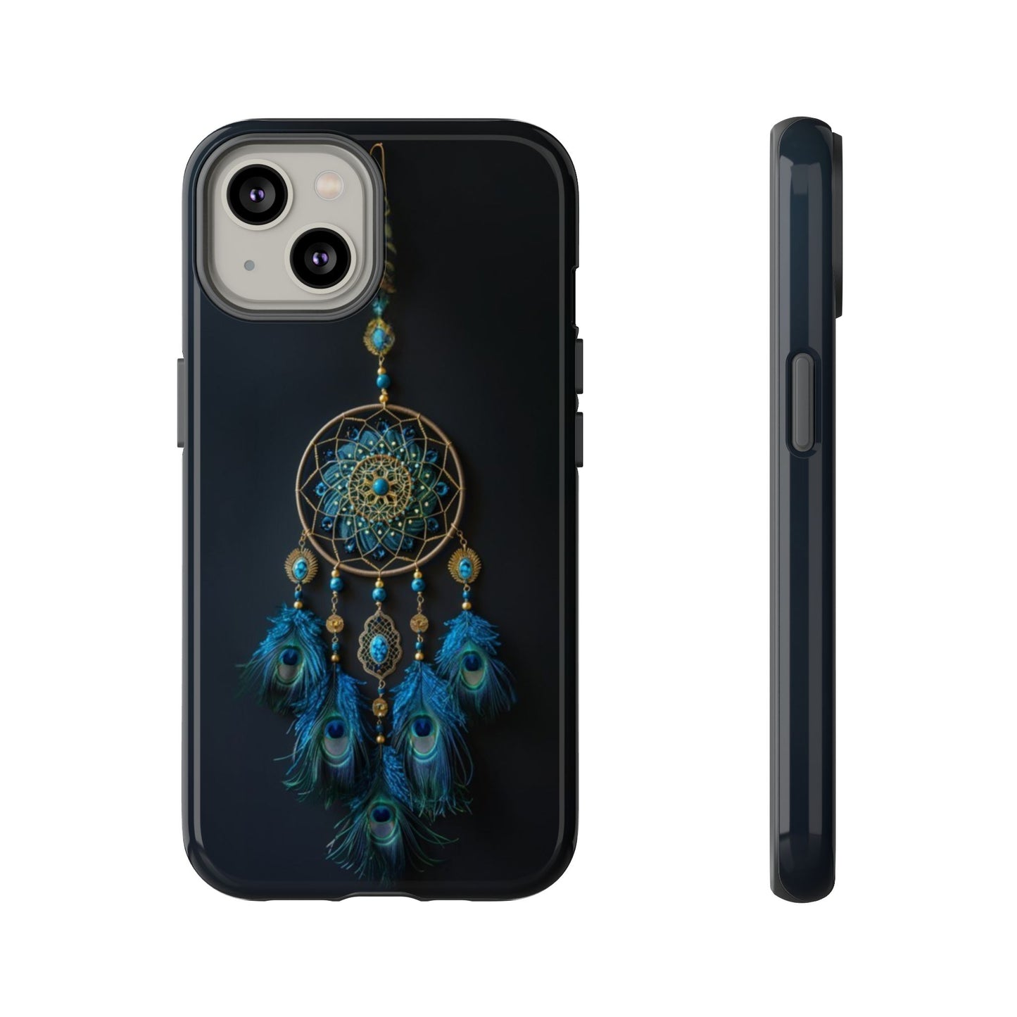 Peacock Feather Dreamcatcher - Tough iPhone Case