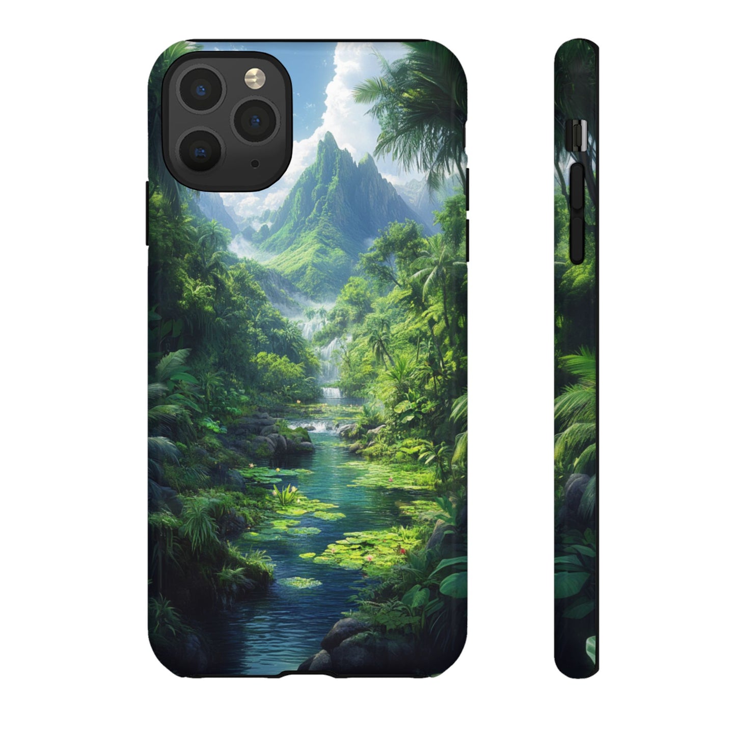 Verdant Jungle Cascade – Tough iPhone Case