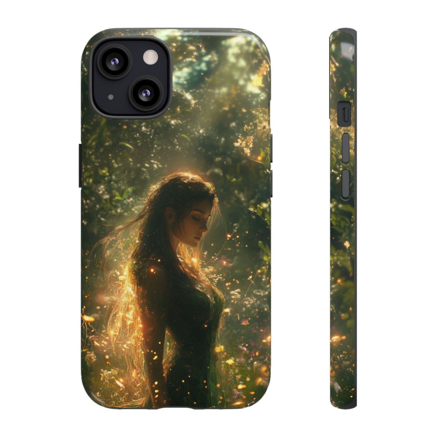 Forest Goddess Golden Light Meadow - Tough iPhone Case