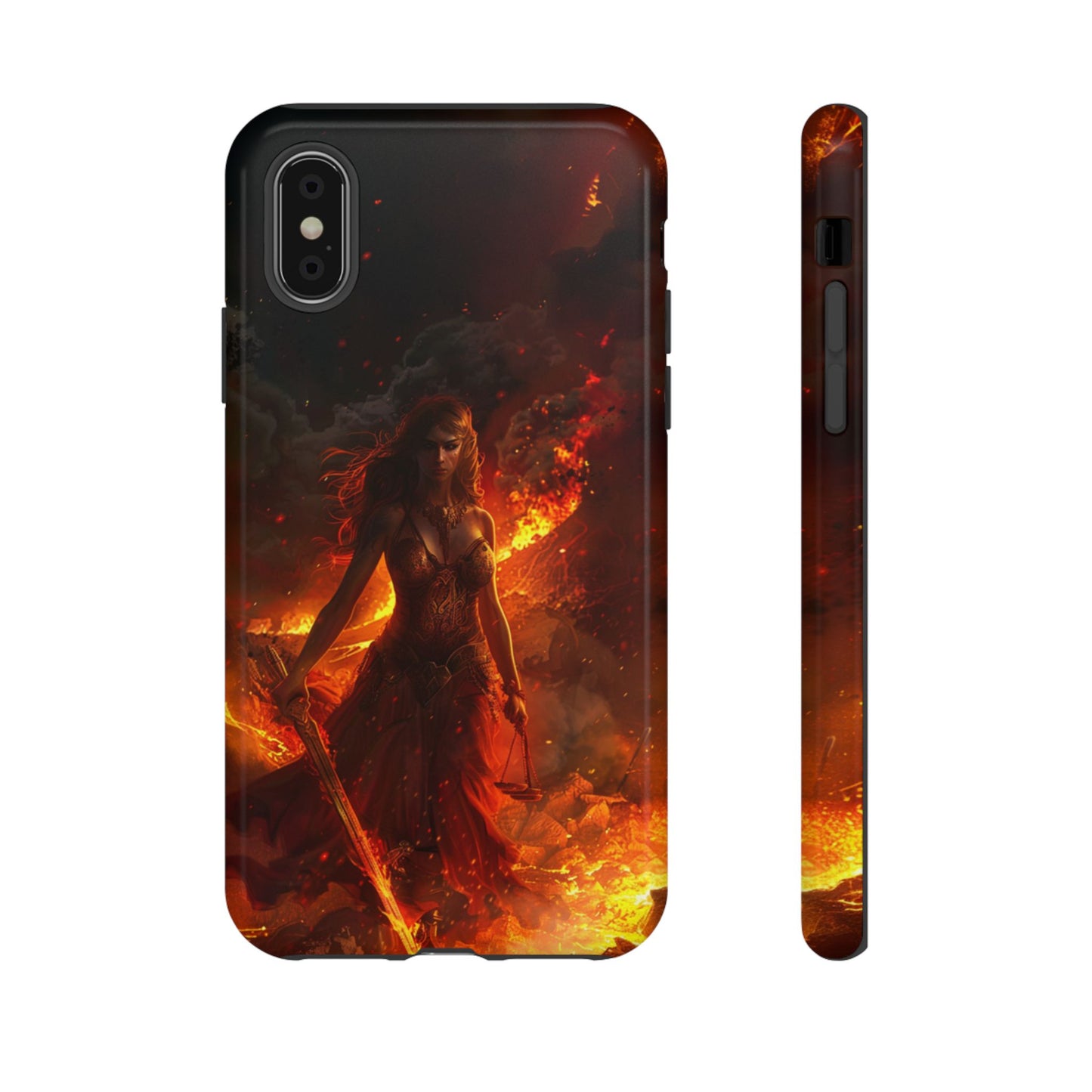 Fiery Goddess Nemesis Phone Case - iPhone, Google Pixel, Samsung Galaxy