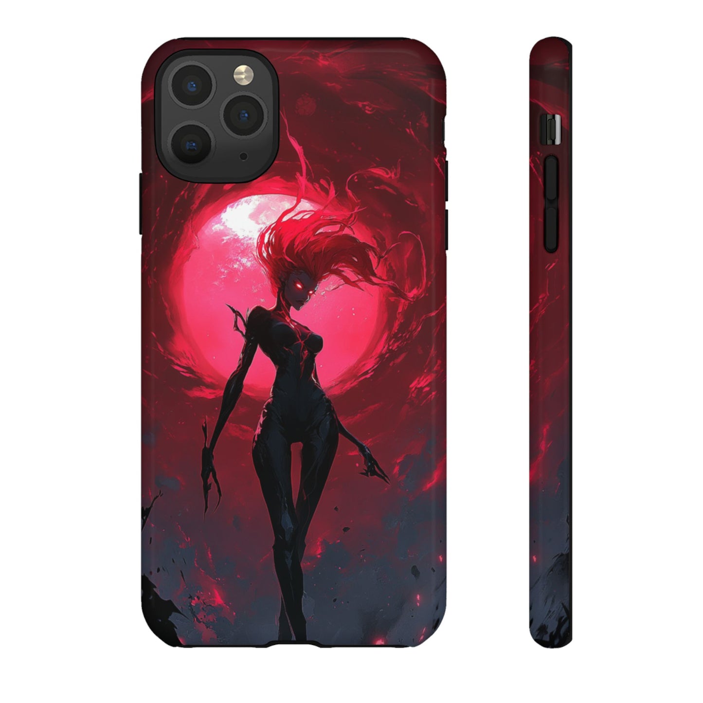 Crimson Eclipse Gothic Gaming Phone Case - iPhone, Google Pixel, Samsung Galaxy