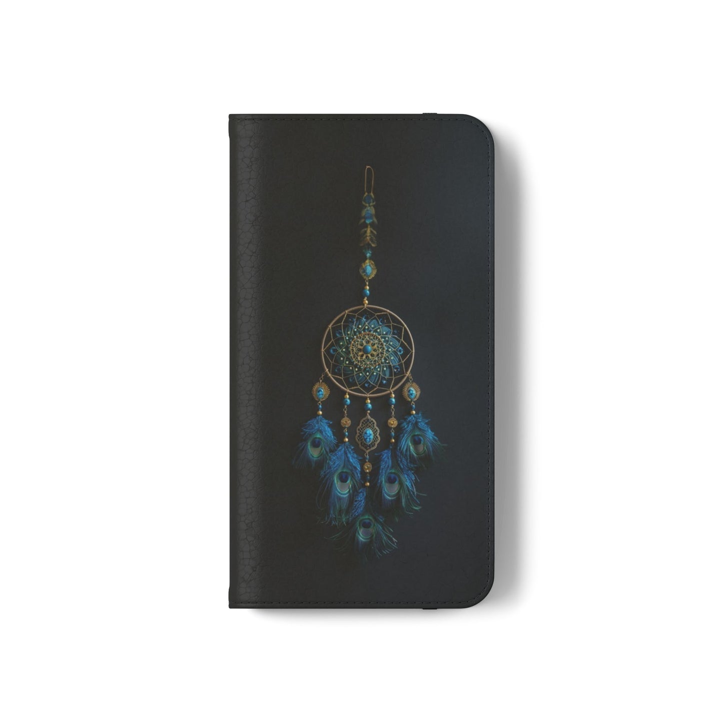 Peacock Feather Dreamcatcher - Wallet Flip Case