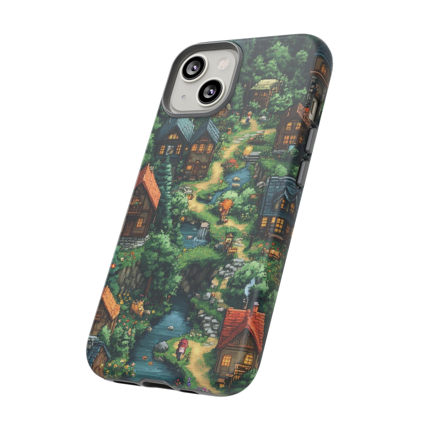 Enchanted Village: Pixel Paradise Phone Case - iPhone, Google Pixel, Samsung Galaxy