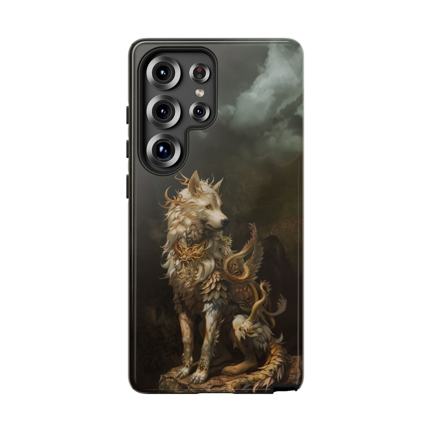 Antlered Wolf Guardian - Tough Samsung Galaxy Case