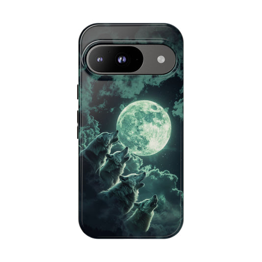 Moonlit Wolf Chorus - Tough Google Pixel Case