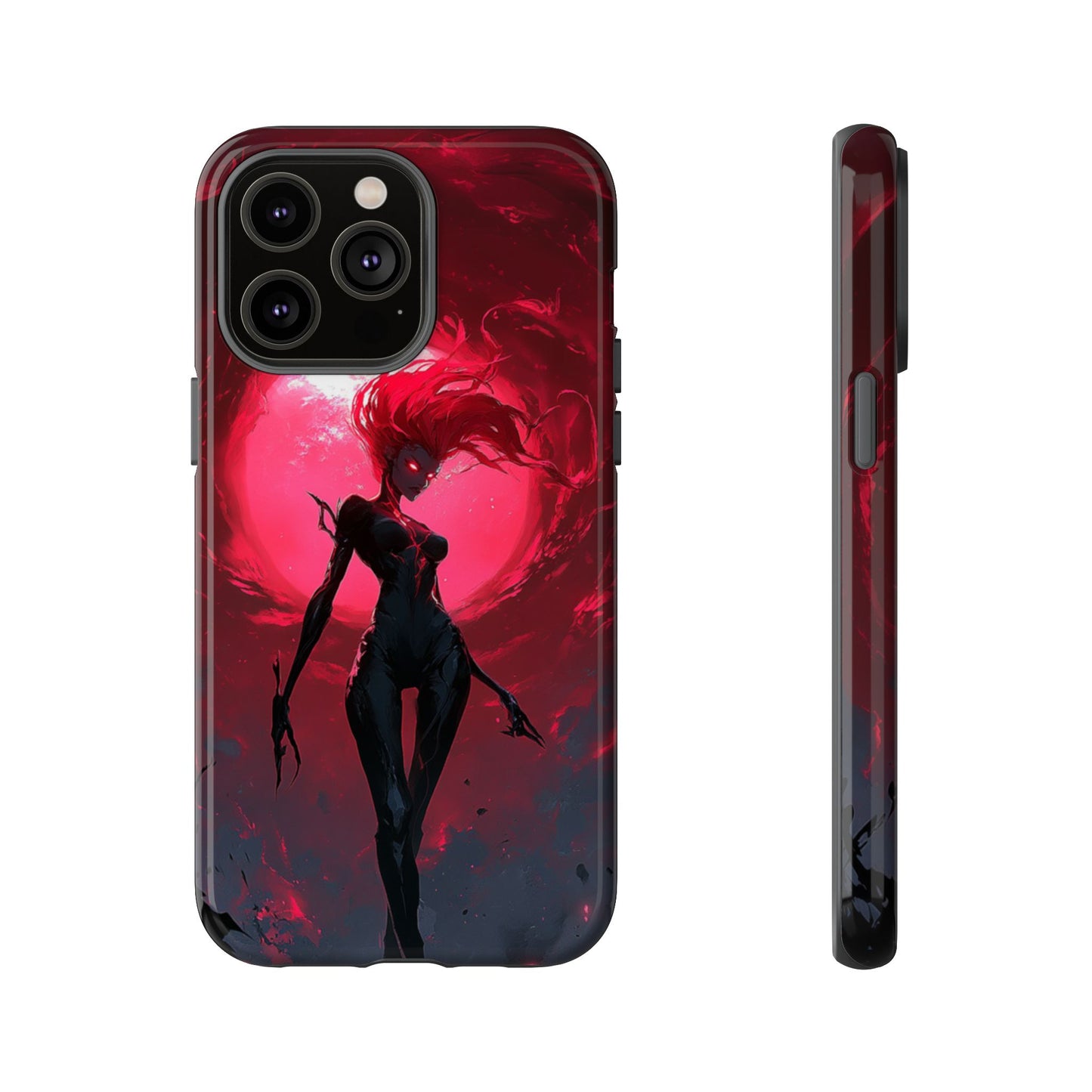 Crimson Eclipse Gothic Gaming Phone Case - iPhone, Google Pixel, Samsung Galaxy