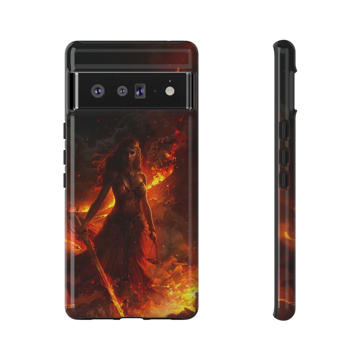 Fiery Goddess Nemesis Phone Case - iPhone, Google Pixel, Samsung Galaxy