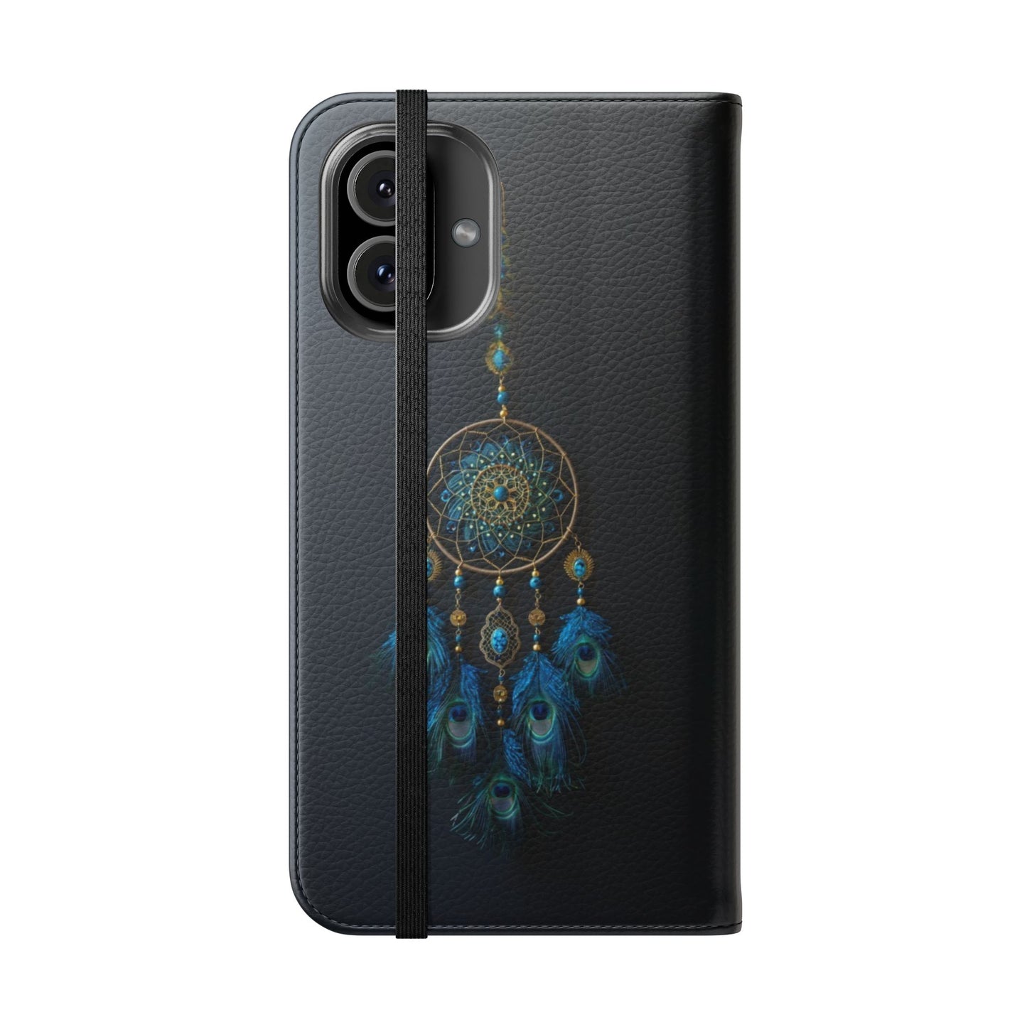Peacock Feather Dreamcatcher - Wallet Flip Case