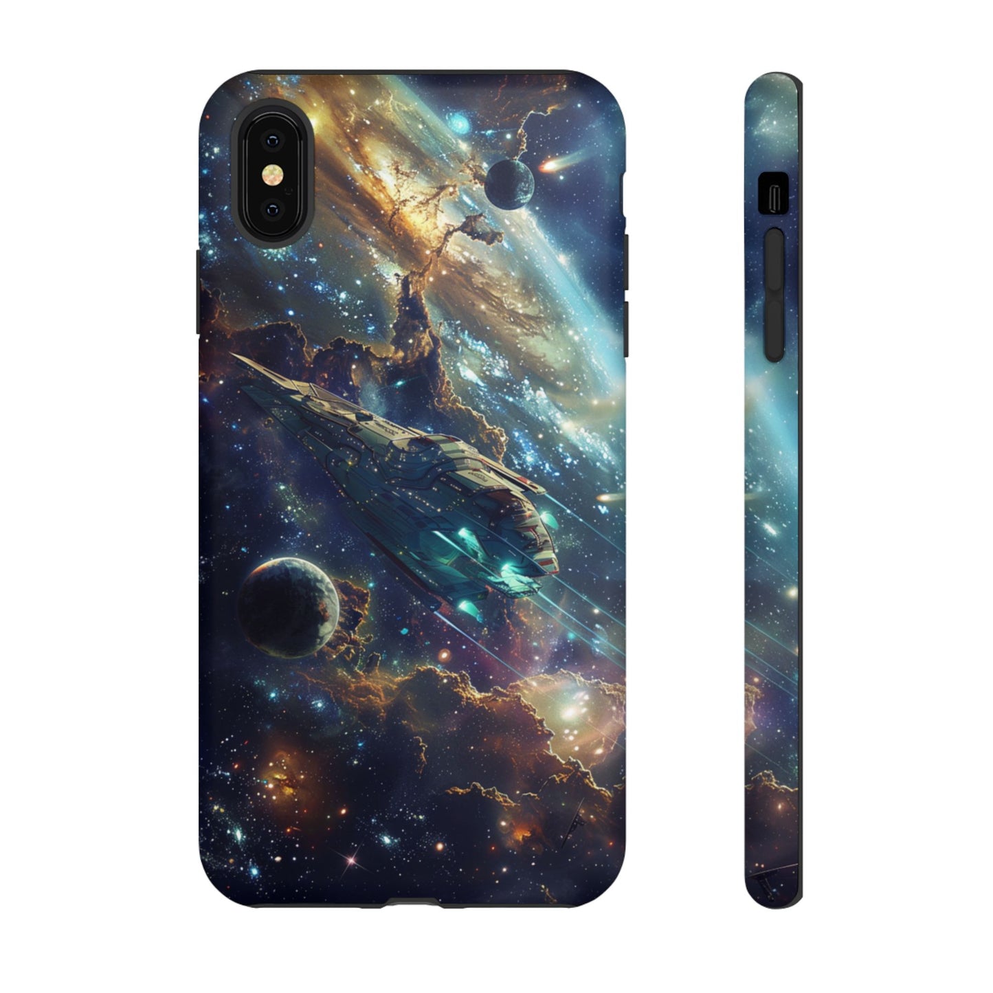 Galactic Voyage: Futuristic Spaceship - iPhone, Google Pixel, Samsung Galaxy