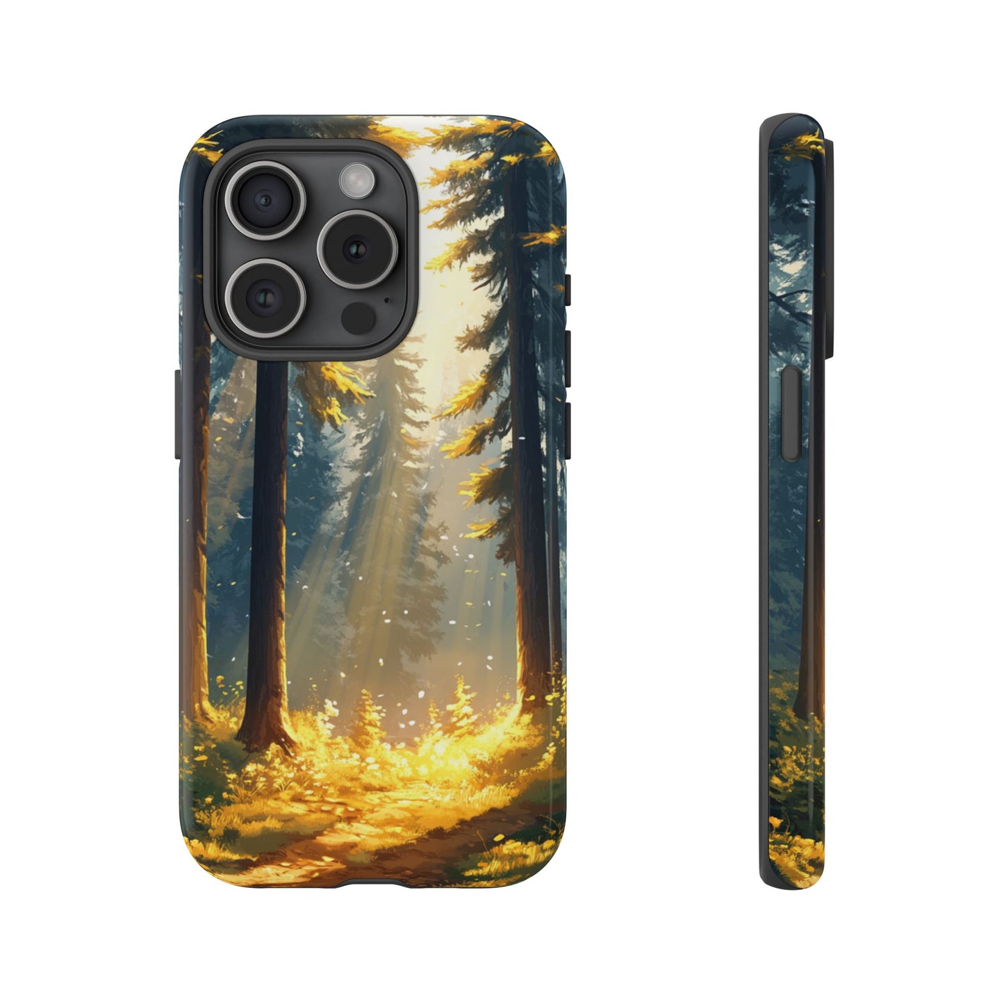 Golden Forest Path – Tough iPhone Case