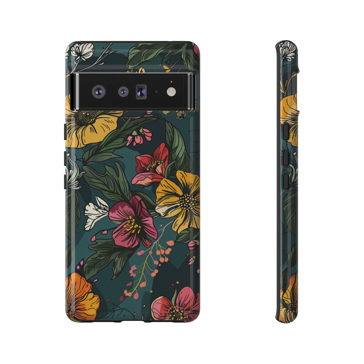 Vintage Floral Bloom – Tough Google Pixel Case