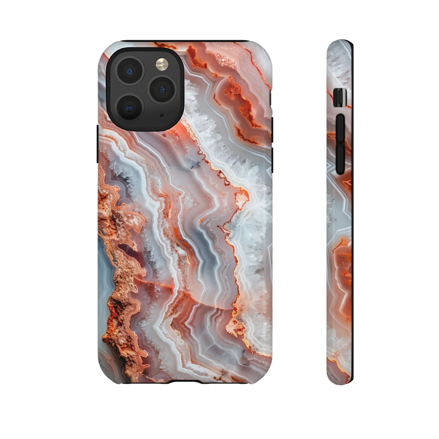 Rose Agate Currents – Tough iPhone Case