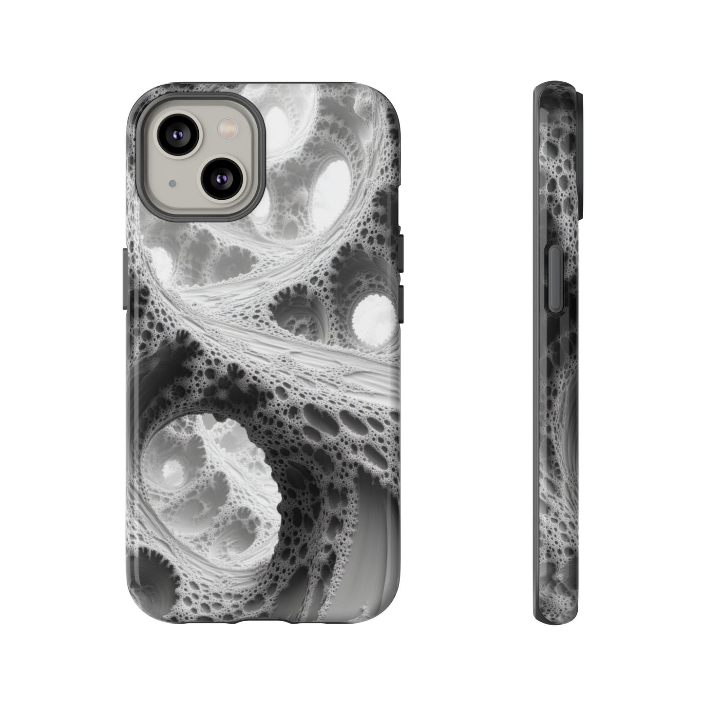 Monochrome Fractal – Tough iPhone Case