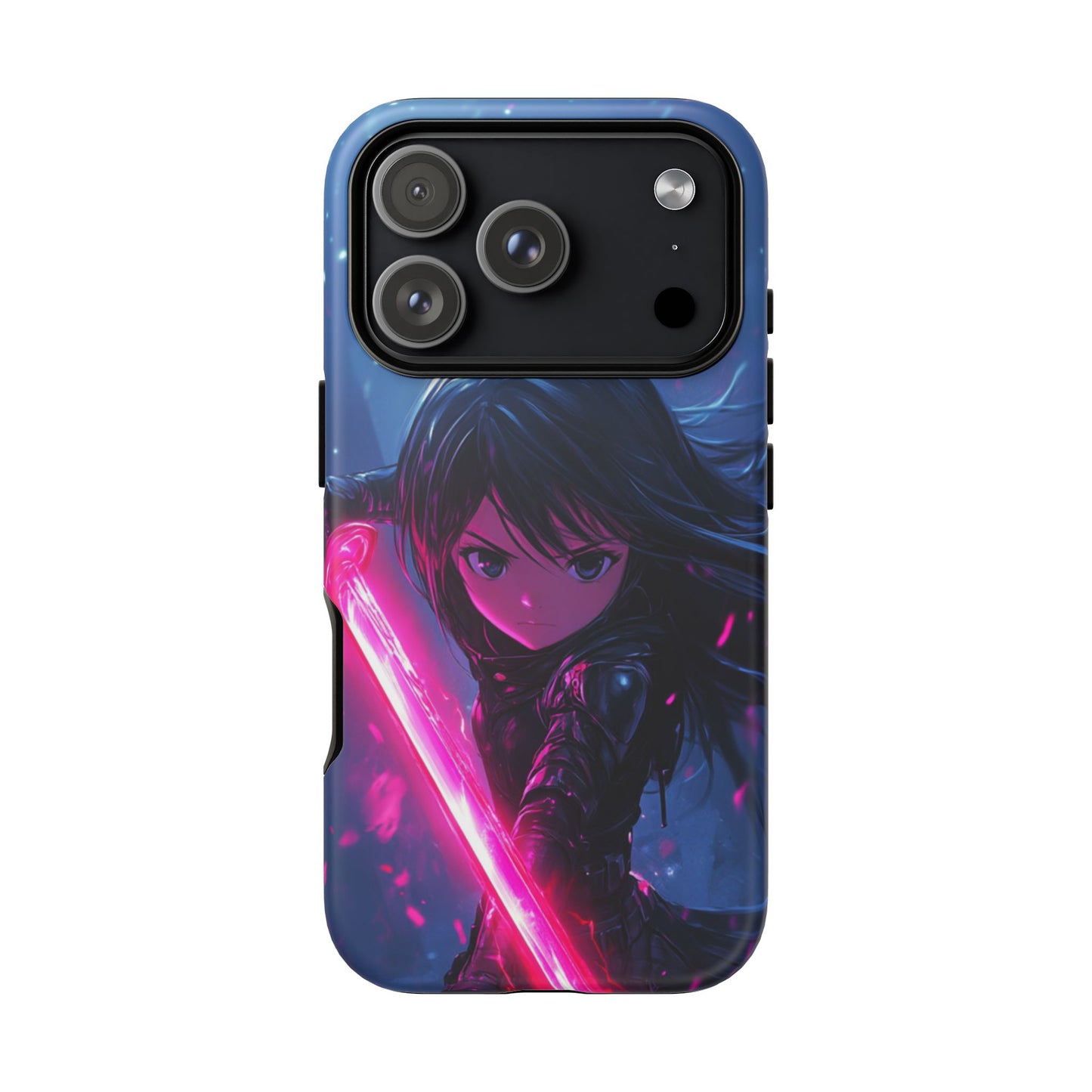 Neon Blade Warrior – Tough iPhone Case