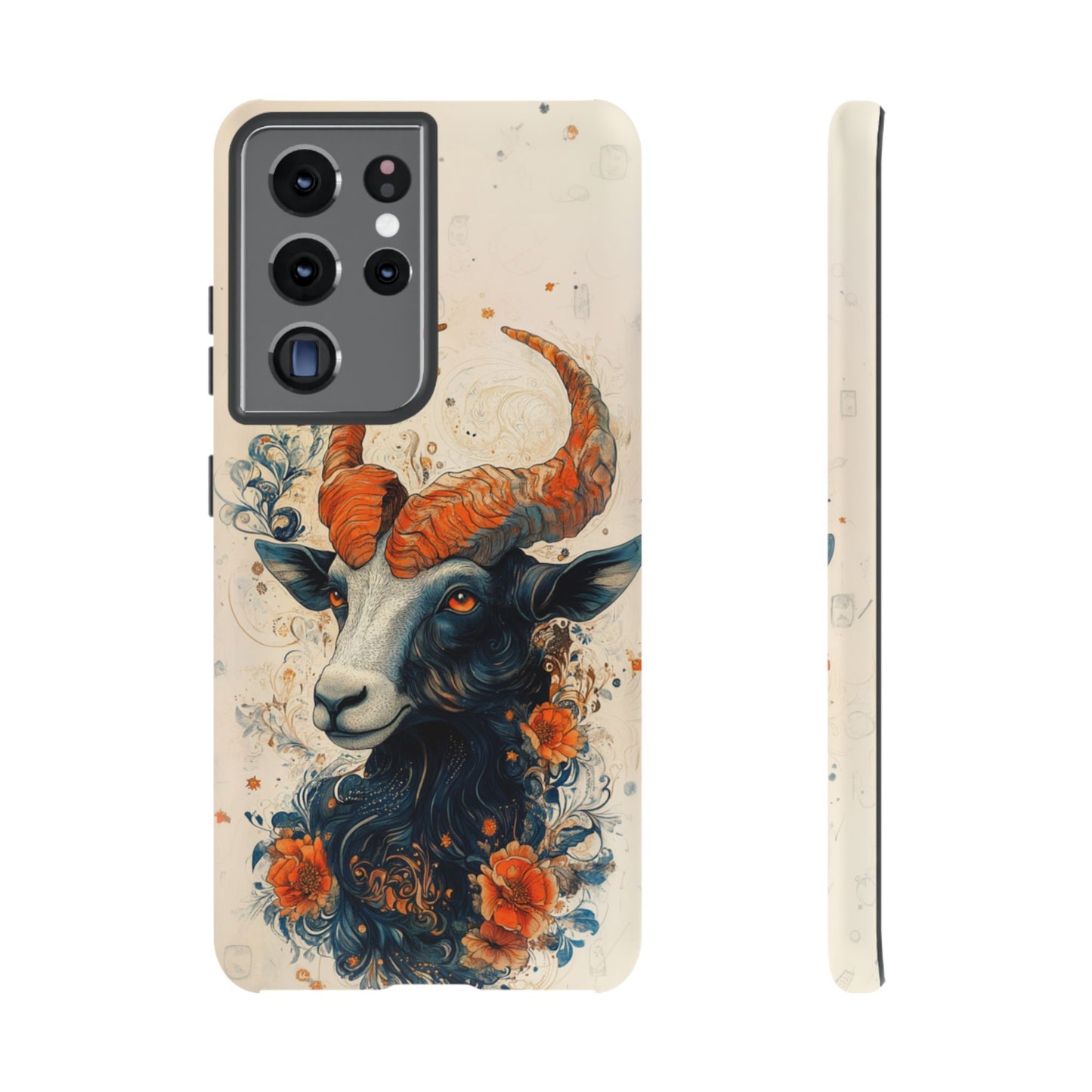 Capricorn Zodiac Artistic Floral Phone Case – iPhone, Google Pixel, Samsung Galaxy