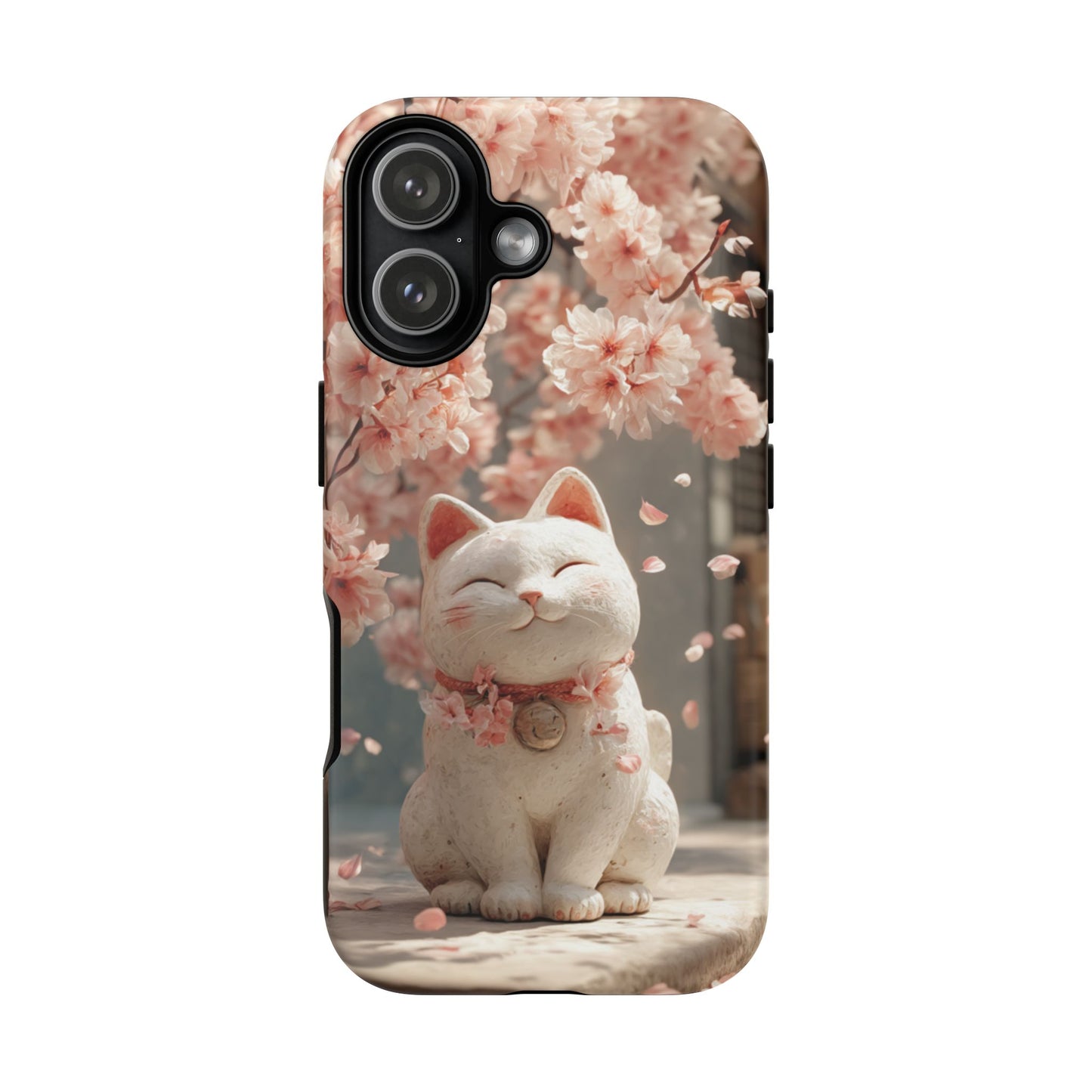 Sakura Lucky Cat - Tough iPhone Case