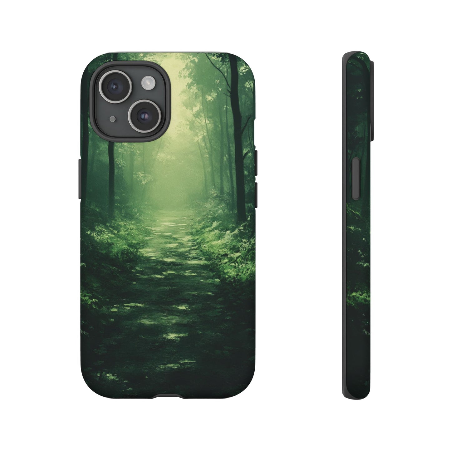 Emerald Mist Forest Path - Tough iPhone Case