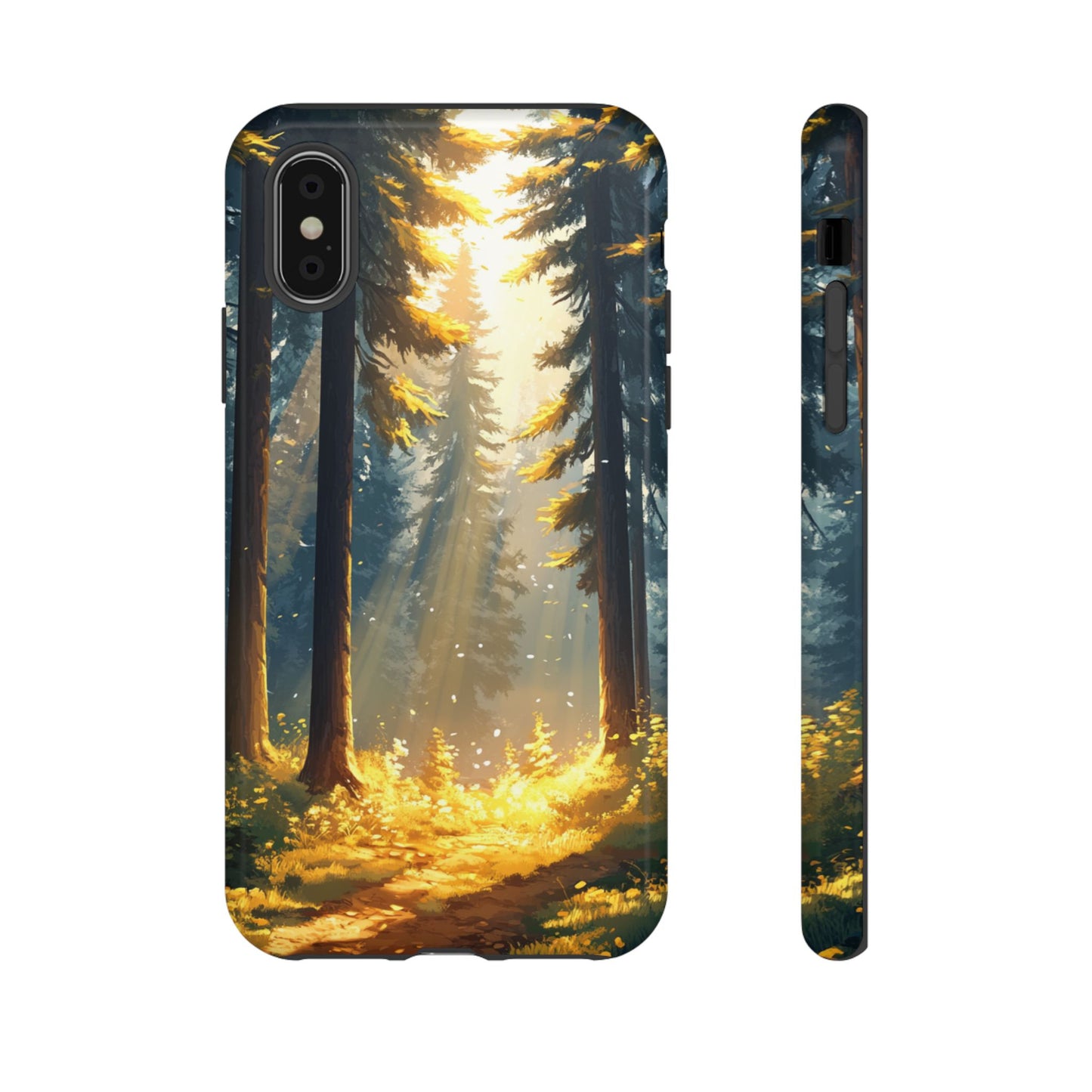 Golden Forest Path – Tough iPhone Case