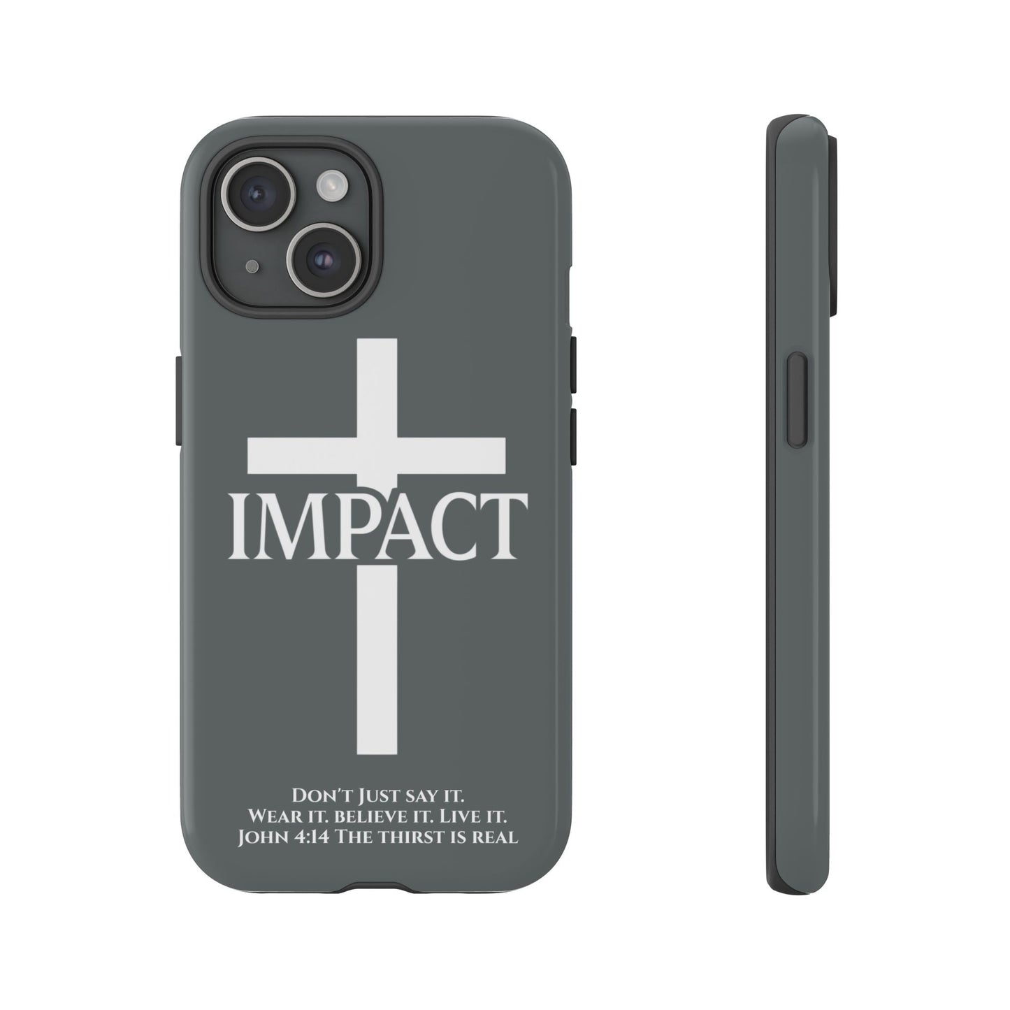 Impact Gray- Tough iPhone Case