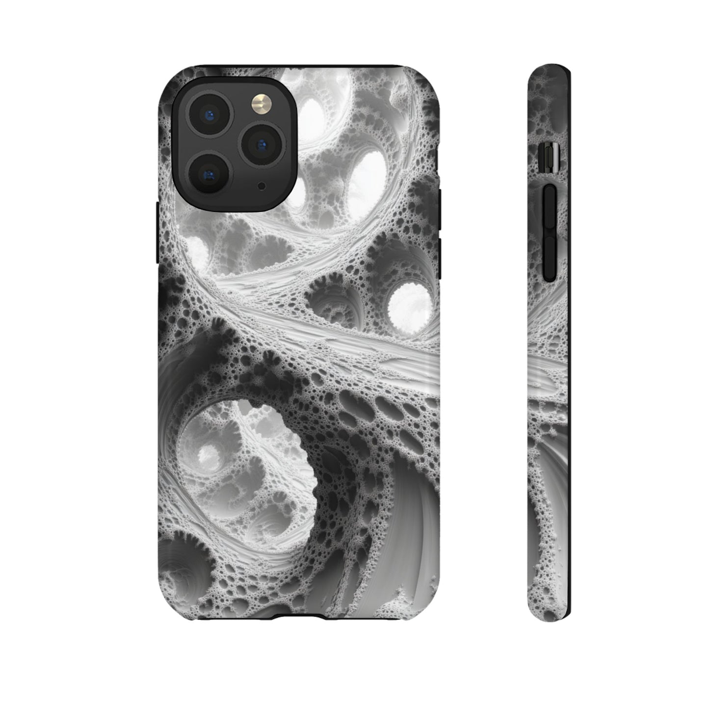 Monochrome Fractal – Tough iPhone Case