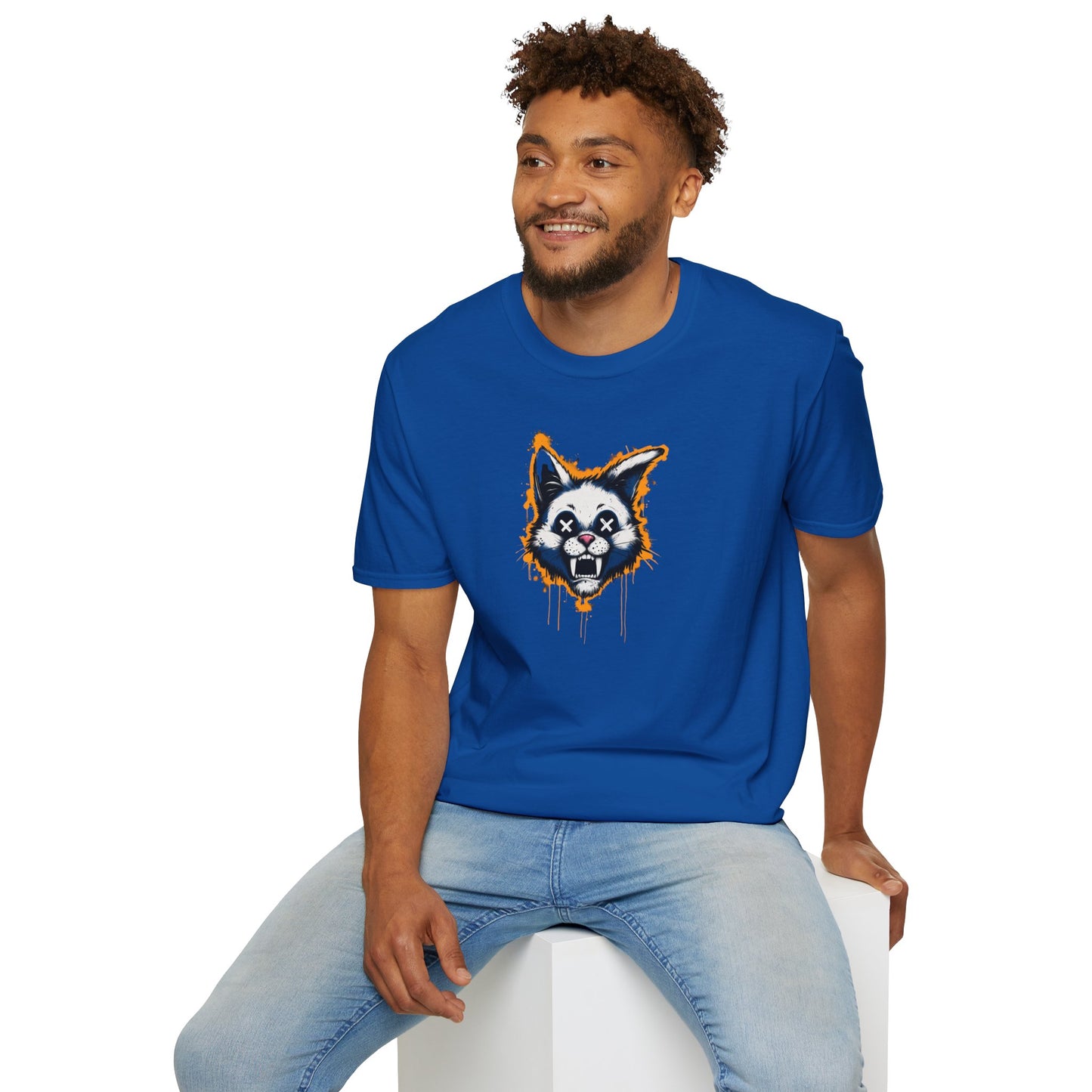 Graffiti Cat Unisex Soft-Style T-Shirt