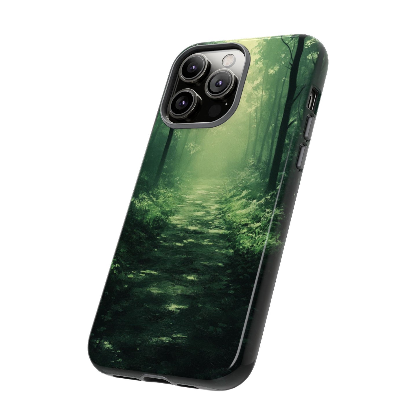 Emerald Mist Forest Path - Tough iPhone Case