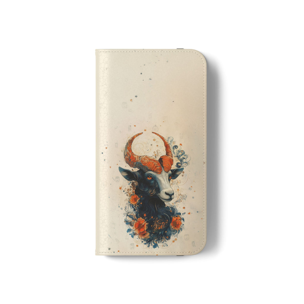 Capricorn Celestial Goat - Wallet Flip Case