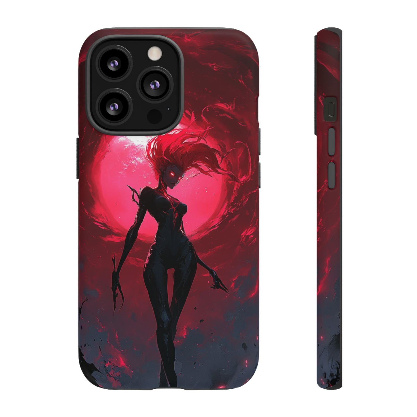 Crimson Eclipse Gothic Gaming Phone Case - iPhone, Google Pixel, Samsung Galaxy